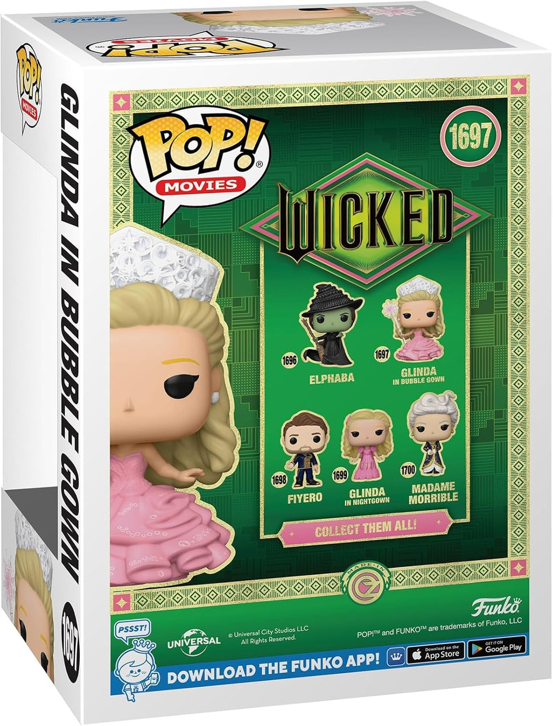 Funko Pop! Movies: Wicked - Glinda in Bubble Gown Vinyl Figure