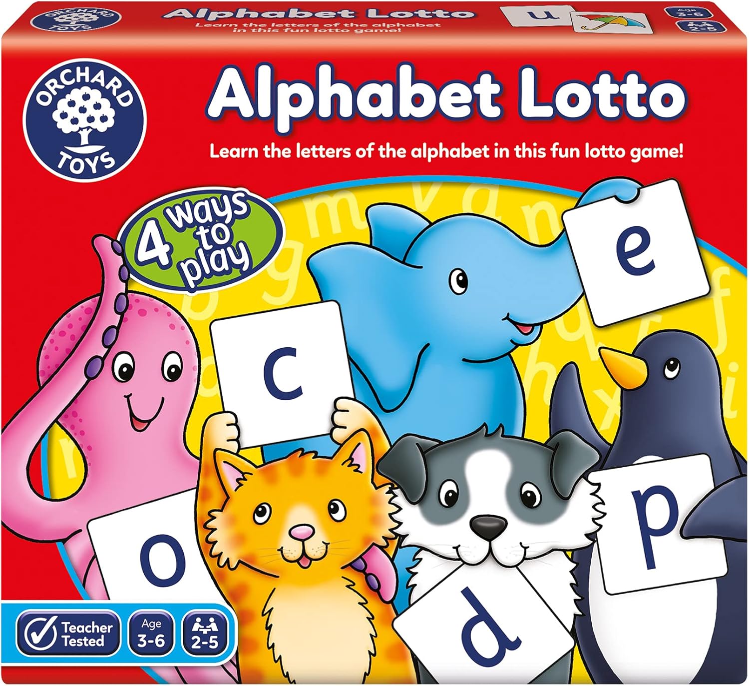Orchard Toys Alphabet Lotto Game - 4 Ways to Play Educational Board Game for Ages 3-6 1