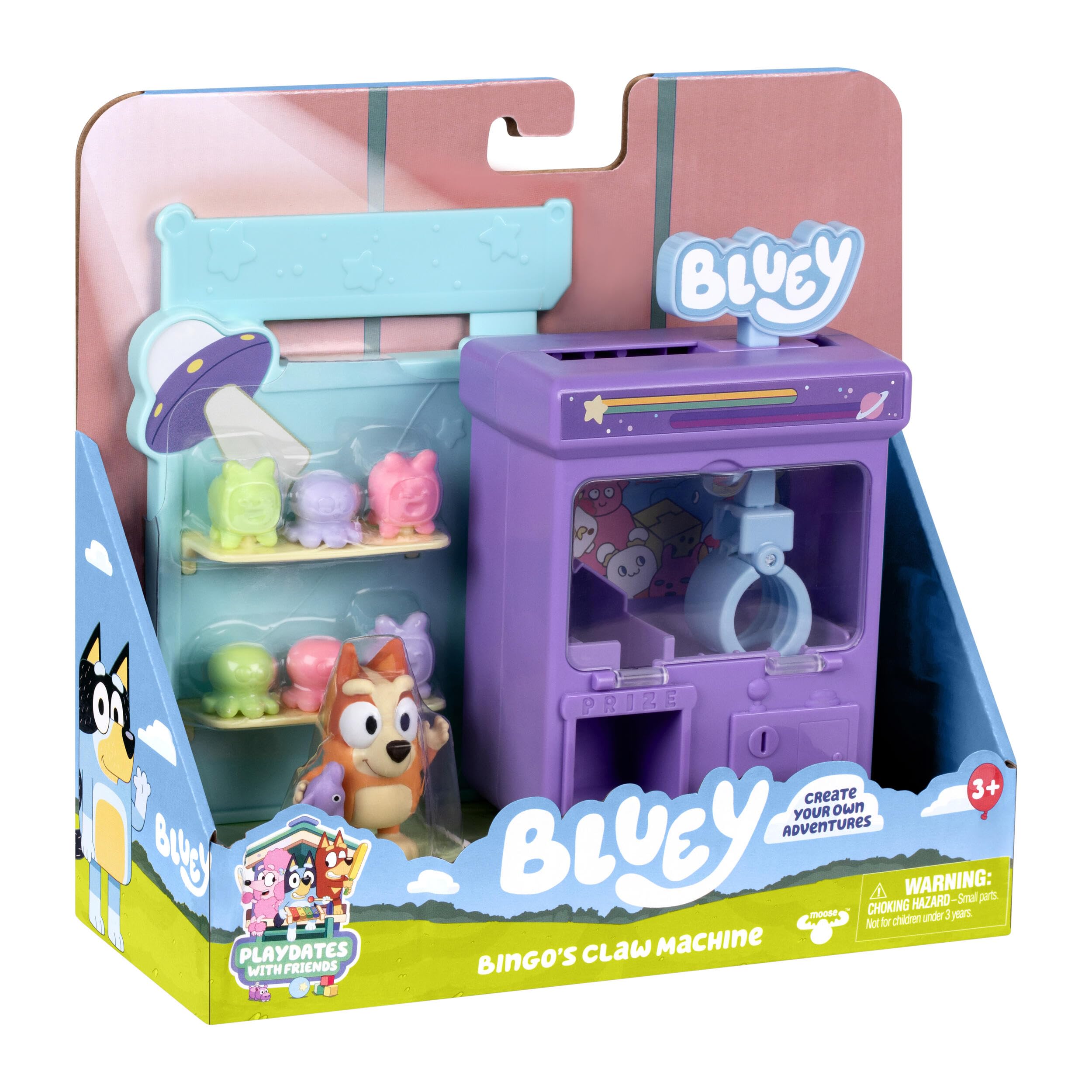 Bluey Bingo's Claw Machine Mini Playset - Includes Articulated Bingo Figure and 6 Surprise Prizes 4