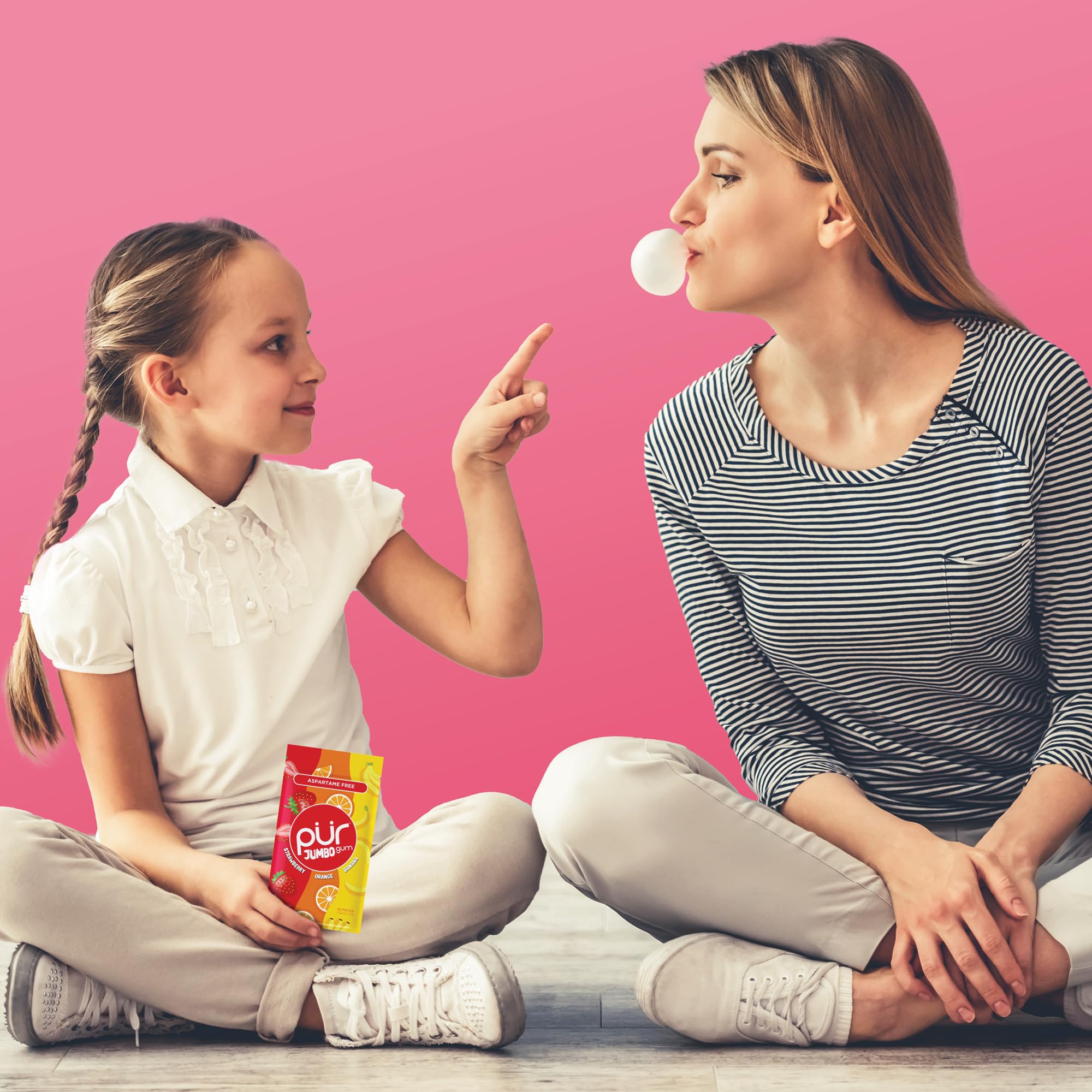 PUR Jumbo Gum - Chewing Gum (Aspartame Free, Sugar Free, Xylitol Sweetened) 5