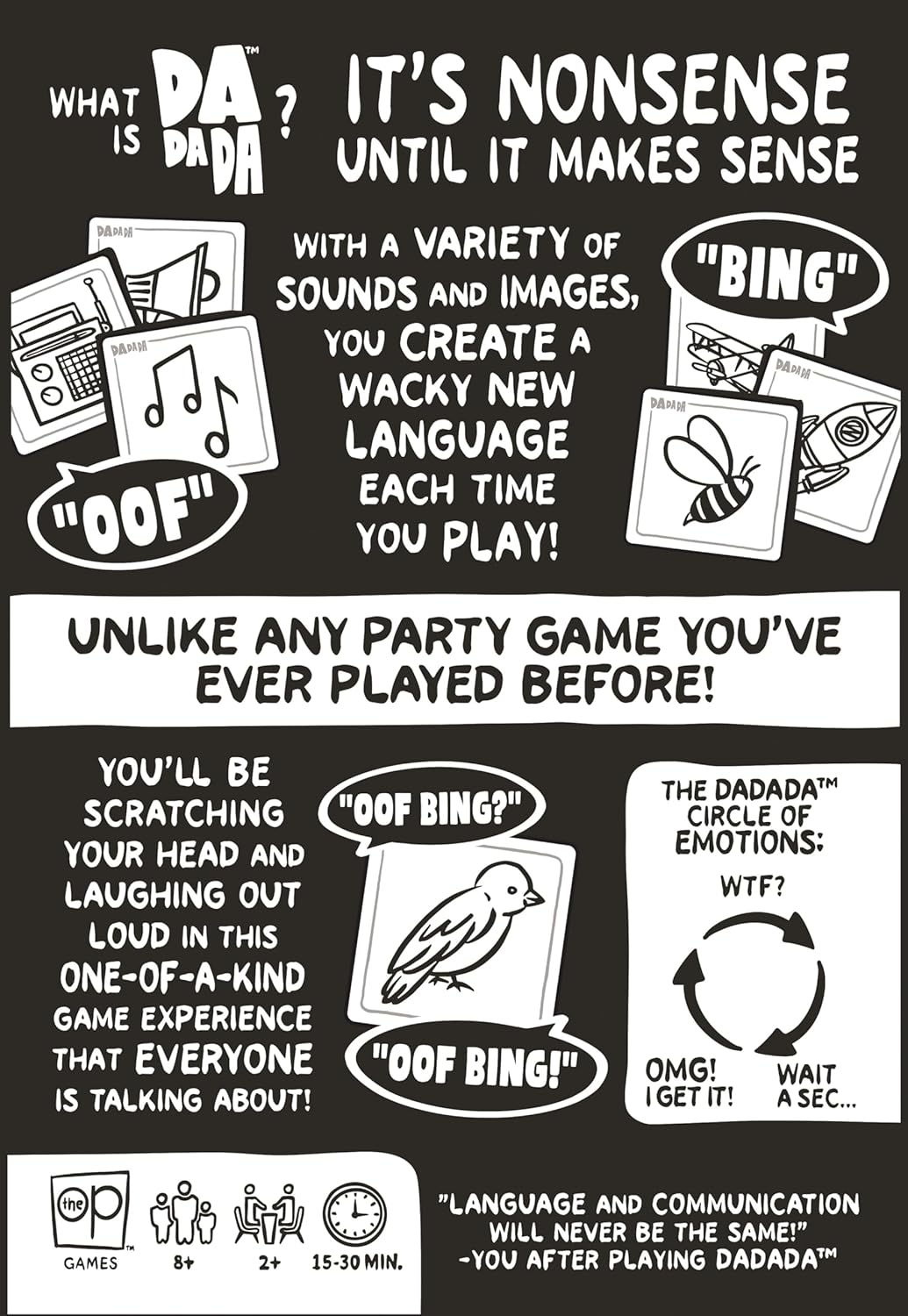 USAOPOLY Dadada The Outlandish Party Game