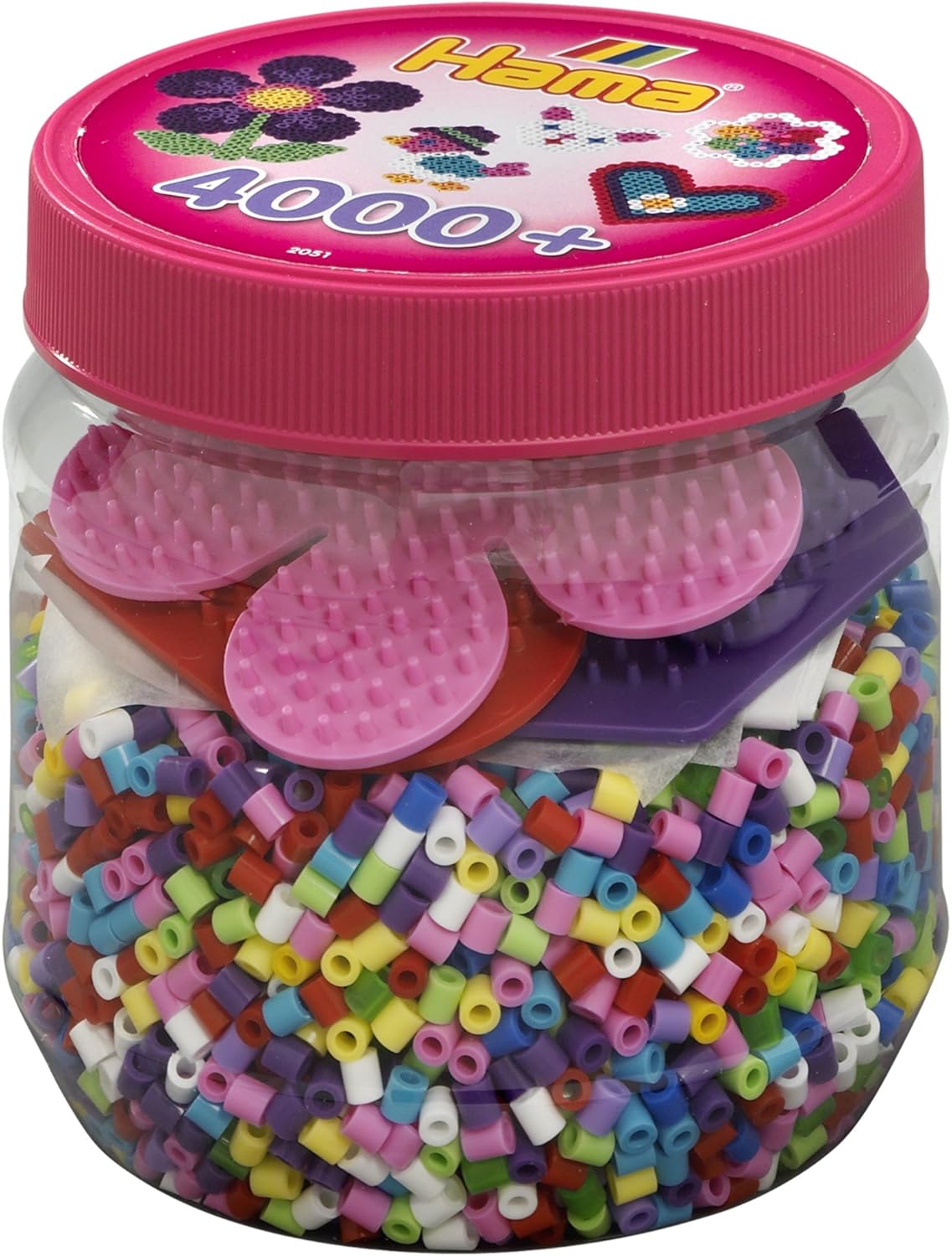 Hama 10.2051 4,000 Beads & 3 Pegboards Creative Playset - Ages 5-10 7