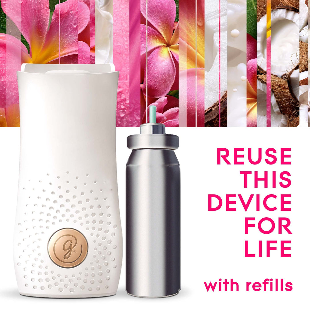 Glade Touch & Fresh Air Freshener Holder and Refill with Monoi Blossom, Elderflower & Coconut Milk