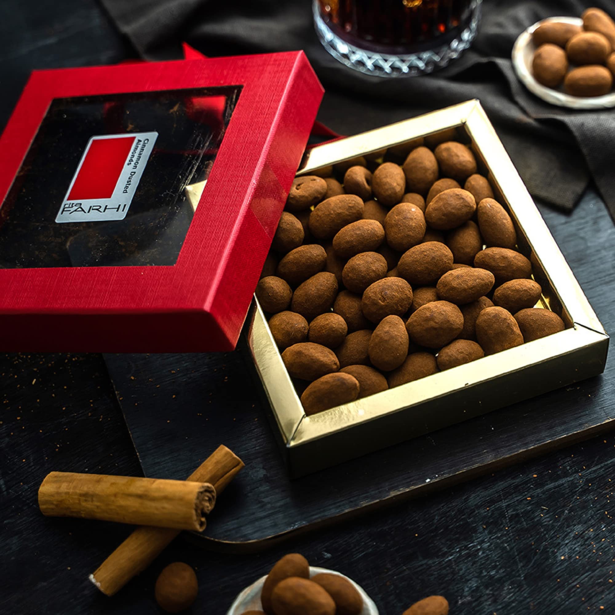 Rita Farhi Milk Chocolate Coated Hazelnuts Luxury Gift Box 200g - Palm Oil Free 2