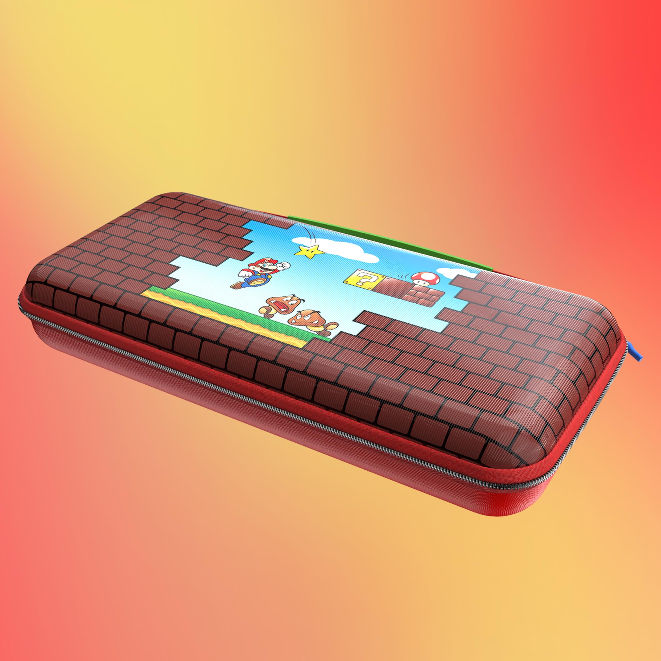 Mario Bricks PlayTrek Travel Case for Nintendo Switch 2, Switch & OLED Model 2