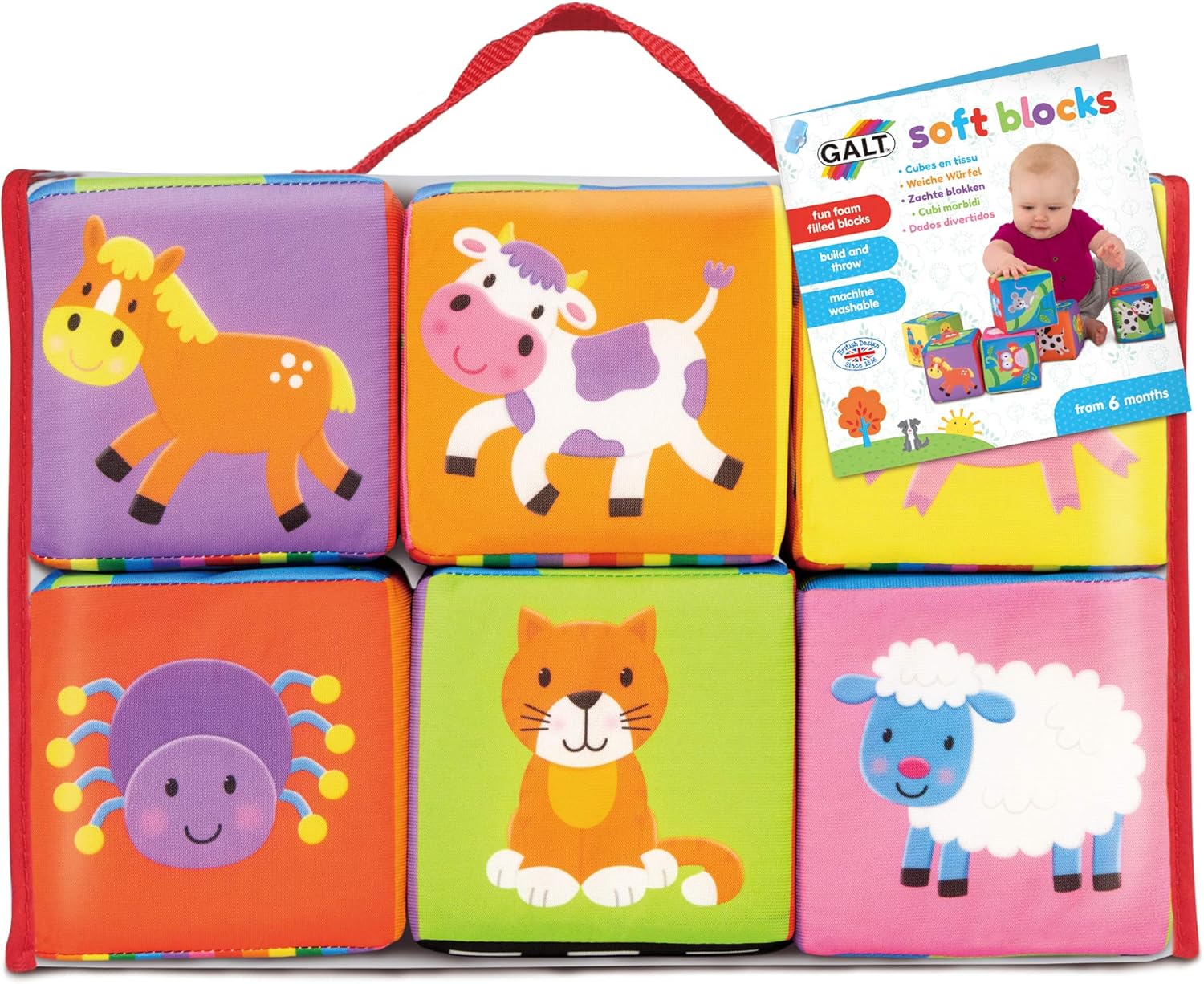 Galt Soft Blocks - Educational Stacking Toy for Babies 6 Months+ 2