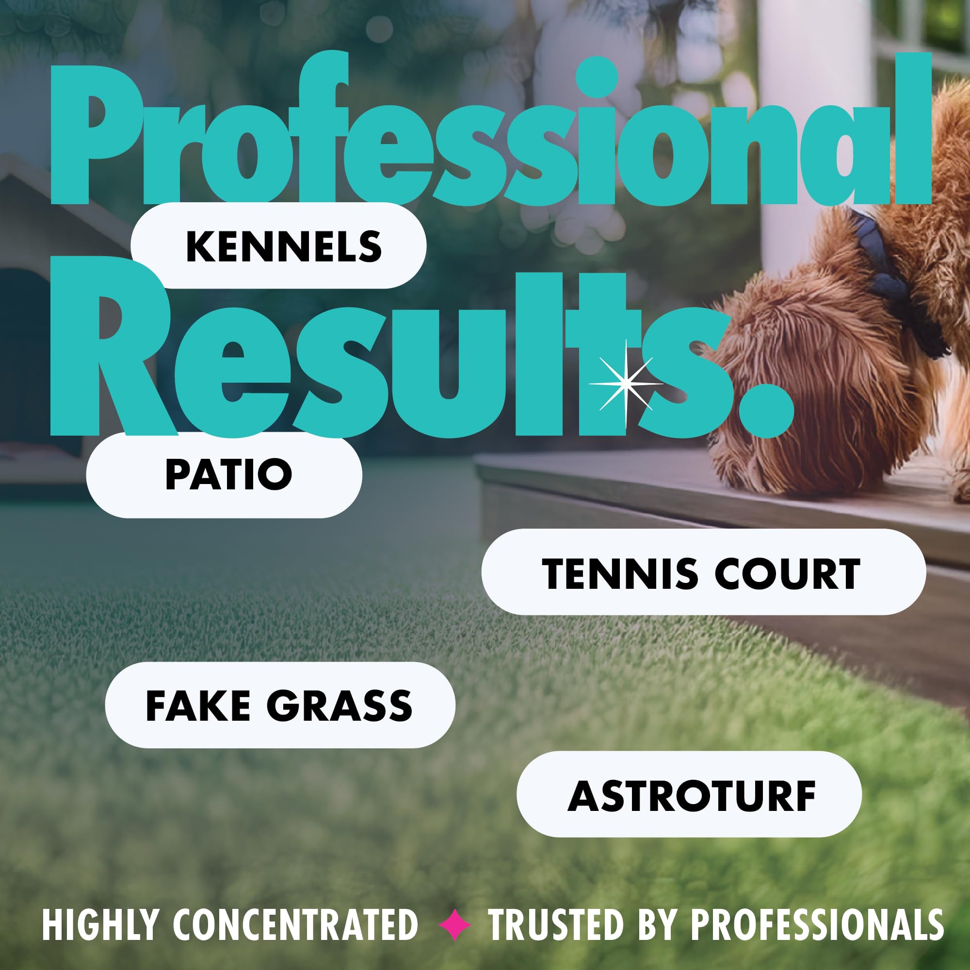Dirtbusters Pet Pro Artificial Grass Cleaner - 3-in-1 Formula, Fresh Cut Grass Scent | 1 Litre Concentrate 8