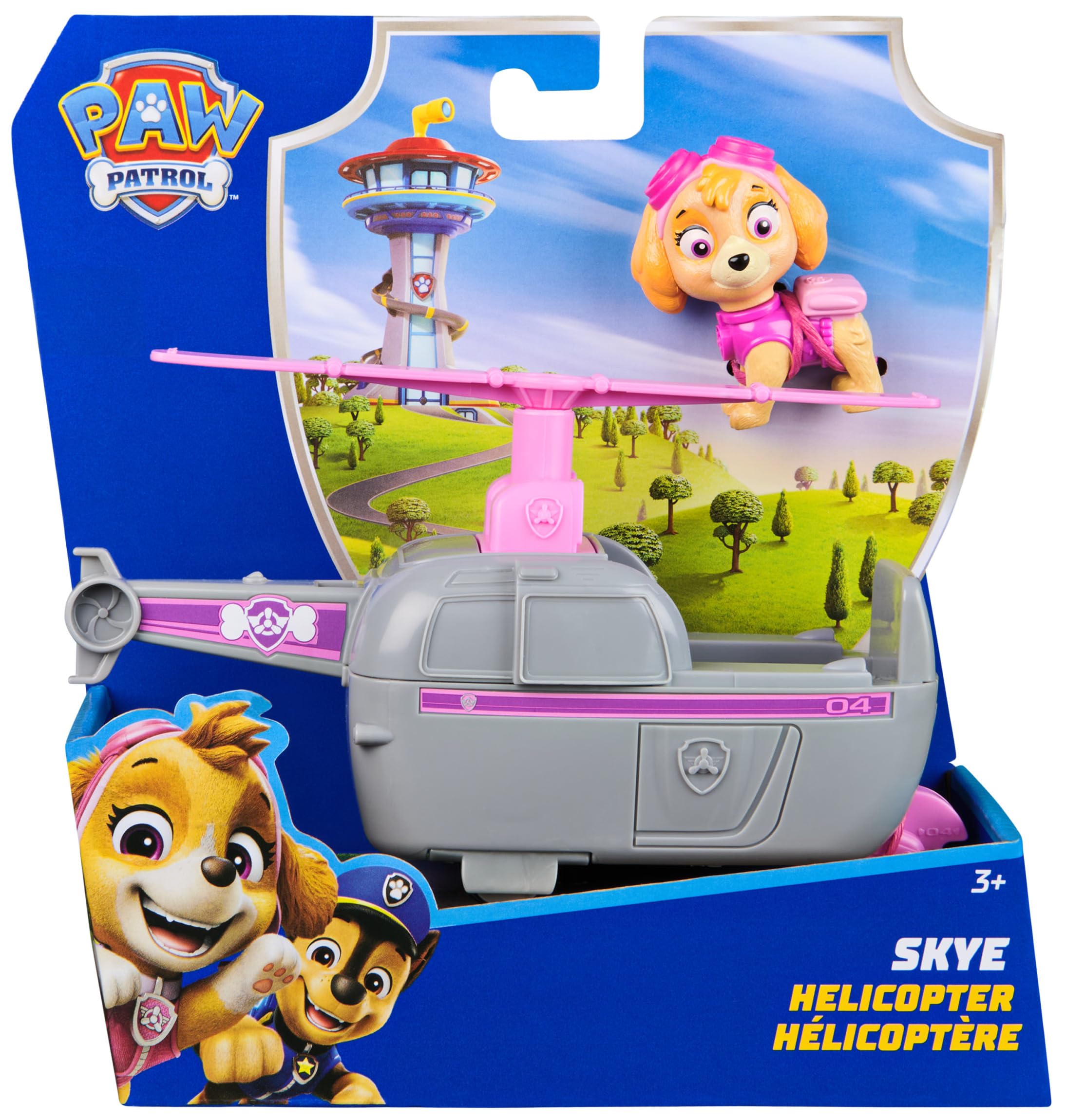 Paw Patrol Skye's Helicopter with Collectible Action Figure - Vehicle Toy for Kids 3+ 5