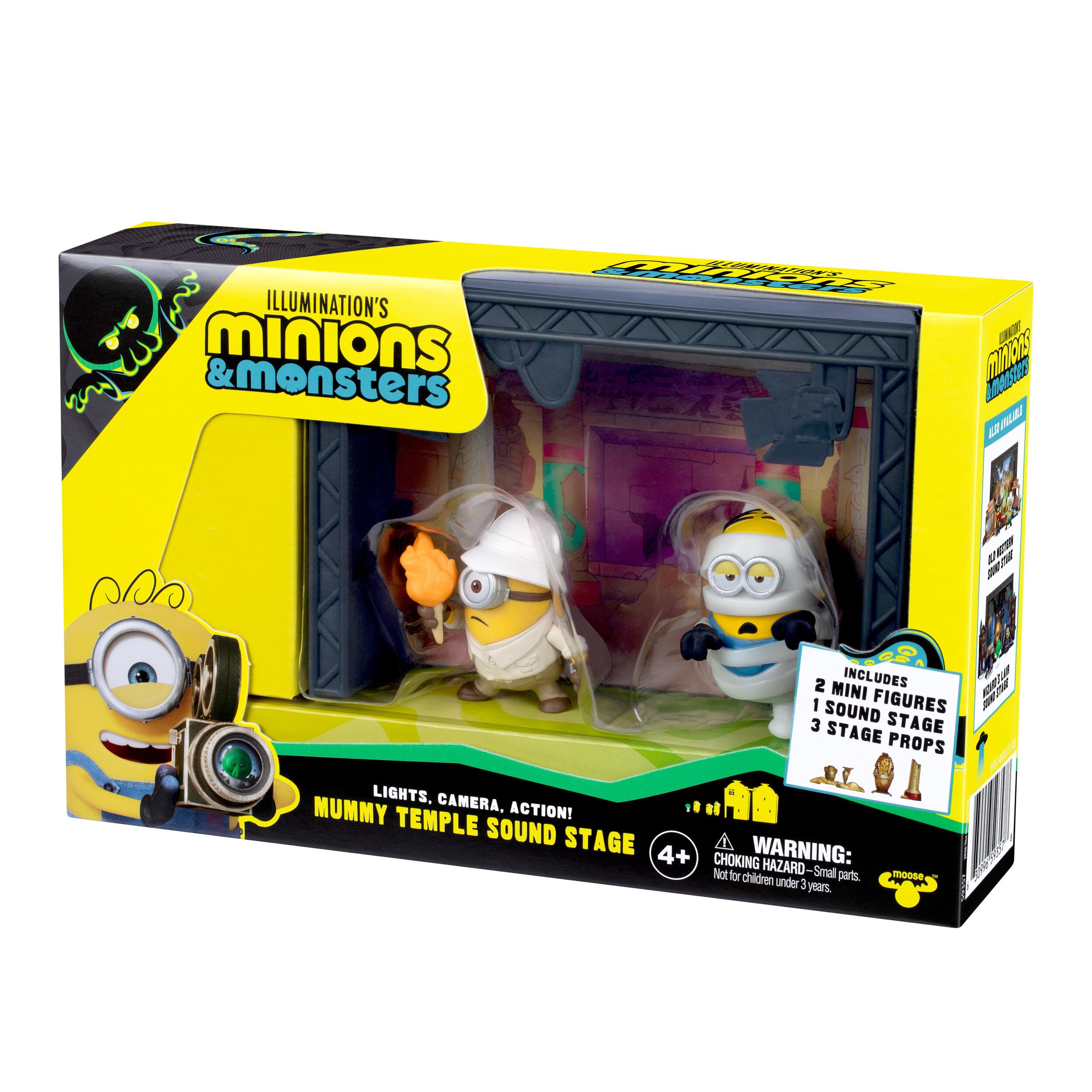 MINIONS Mummy Temple Sound Stage Action Figure Set | Ages 4+ | Includes 2 Figures 3