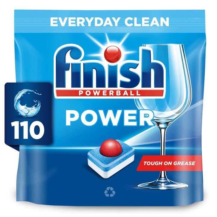 Finish Max All in 1 Powerball Dishwasher Detergent Tablets, 110 Tabs