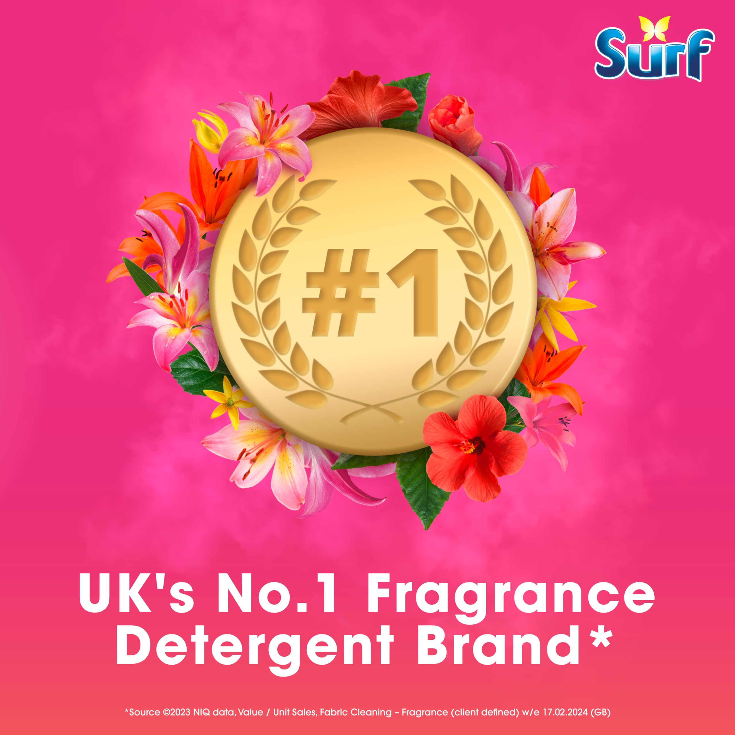 Surf Tropical Lily Laundry Washing Liquid Detergent (1.5L) 2