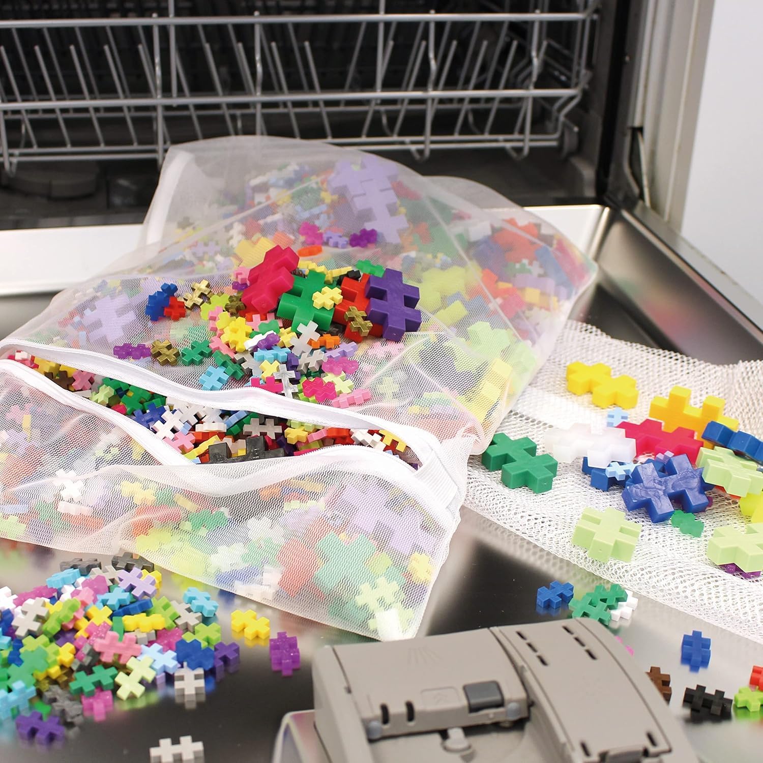 PLUS PLUS Building Blocks - 240 Piece Glow in the Dark Construction Set | Ages 5+ 6