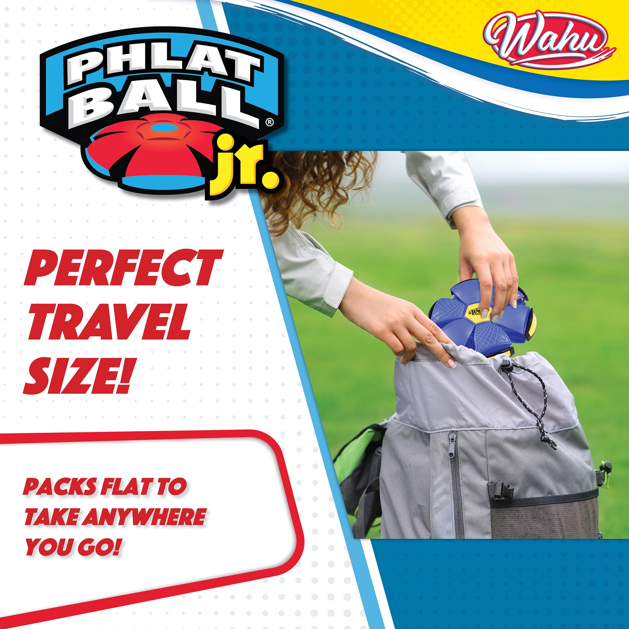 Wahu Phlat Ball Junior - Transforming Disc to Ball Toy for Kids Ages 6+ 13