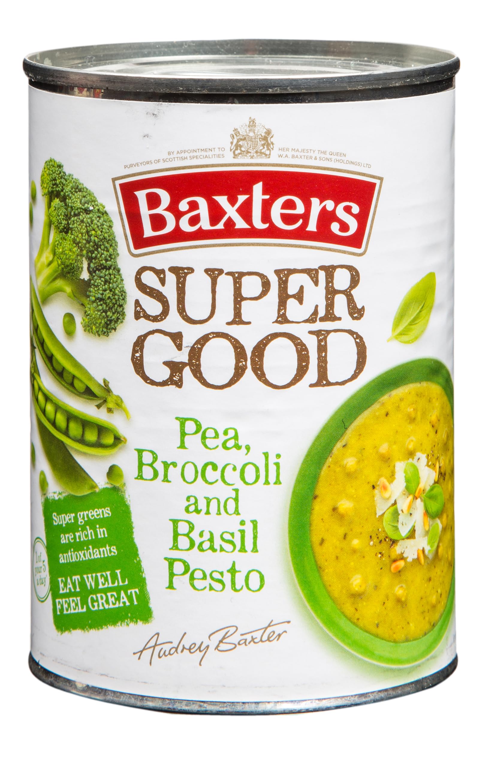 Baxters Super Good Pea, Broccoli and Basil Pesto Soup - 400g Can