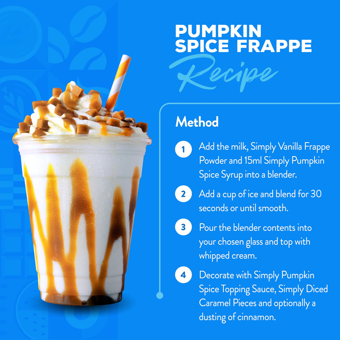 Simply Pumpkin Spice Syrup - Vegan & Nut Free Flavoured Syrup for Coffee, Cocktails, Baking 1L