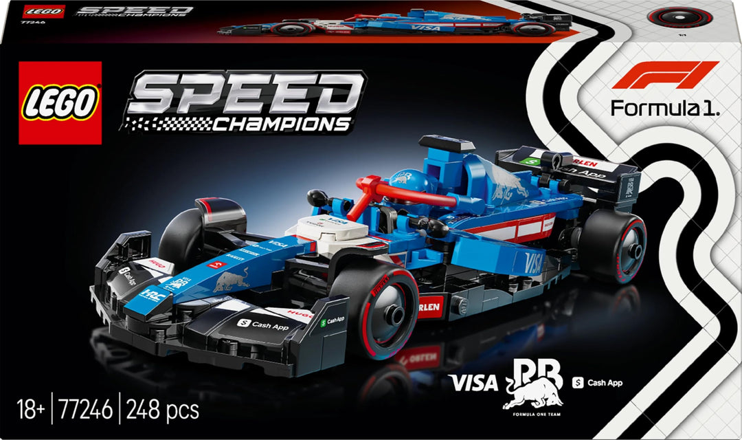 LEGO Speed Champions Visa Cash App RB VCARB 01 F1 Race Car Building Set with Driver Minifigure