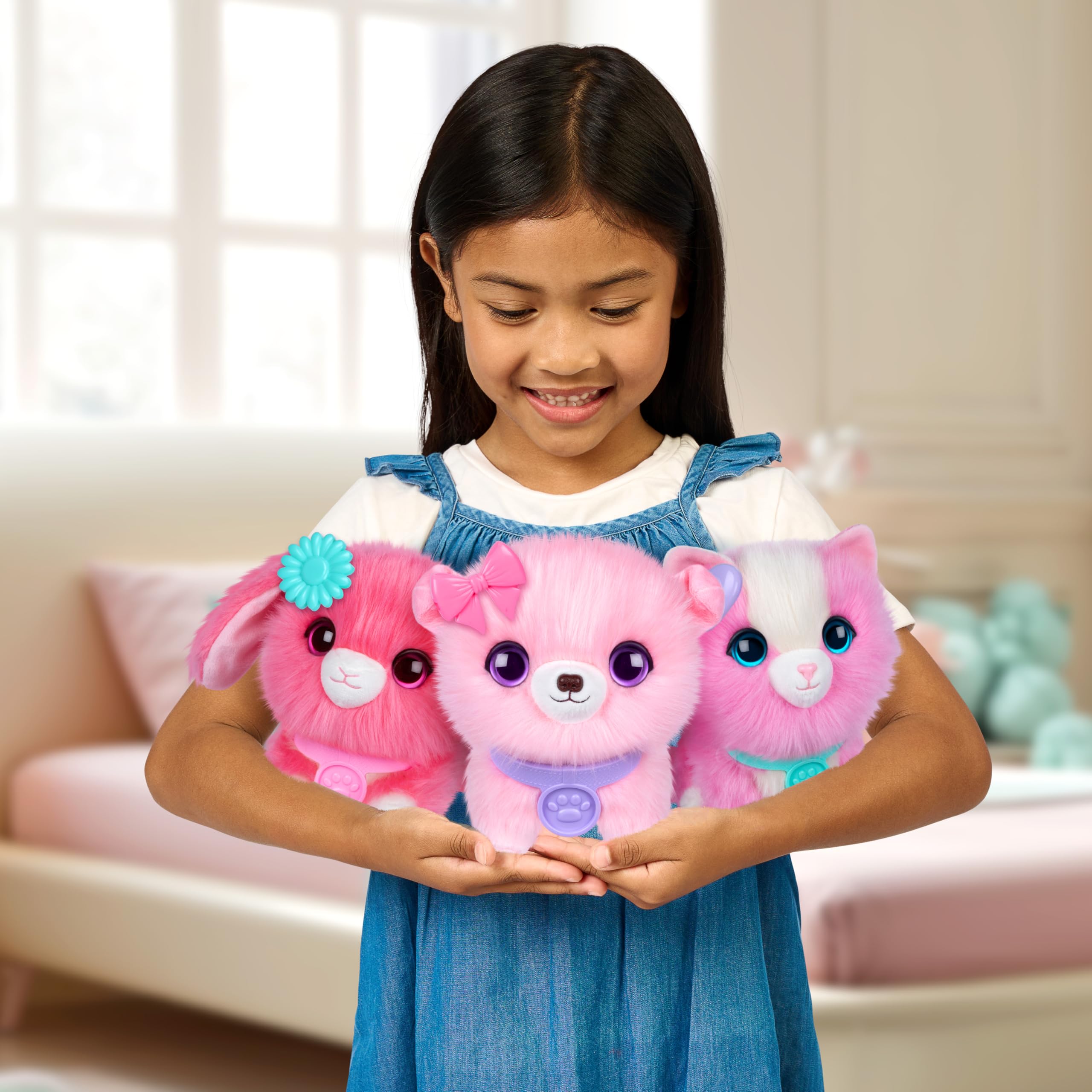 Scruff-a-Luvs Pet Scruffs Pink - Wash & Reveal Mystery Plush Toy, 7.5" Tall 3