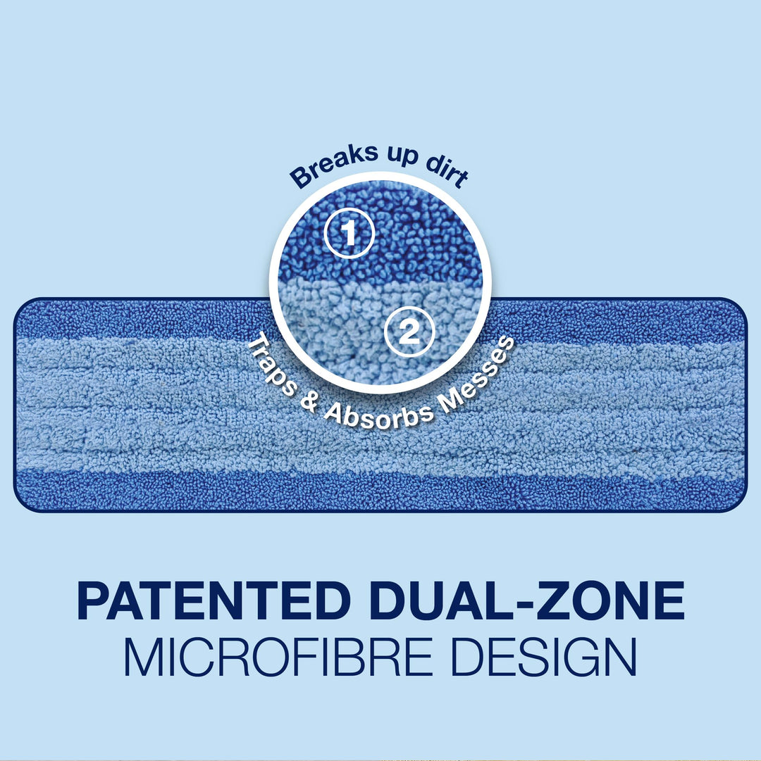 Bona - Microfibre Cleaning Mop Pad for Wood & Hard-Surface Floors