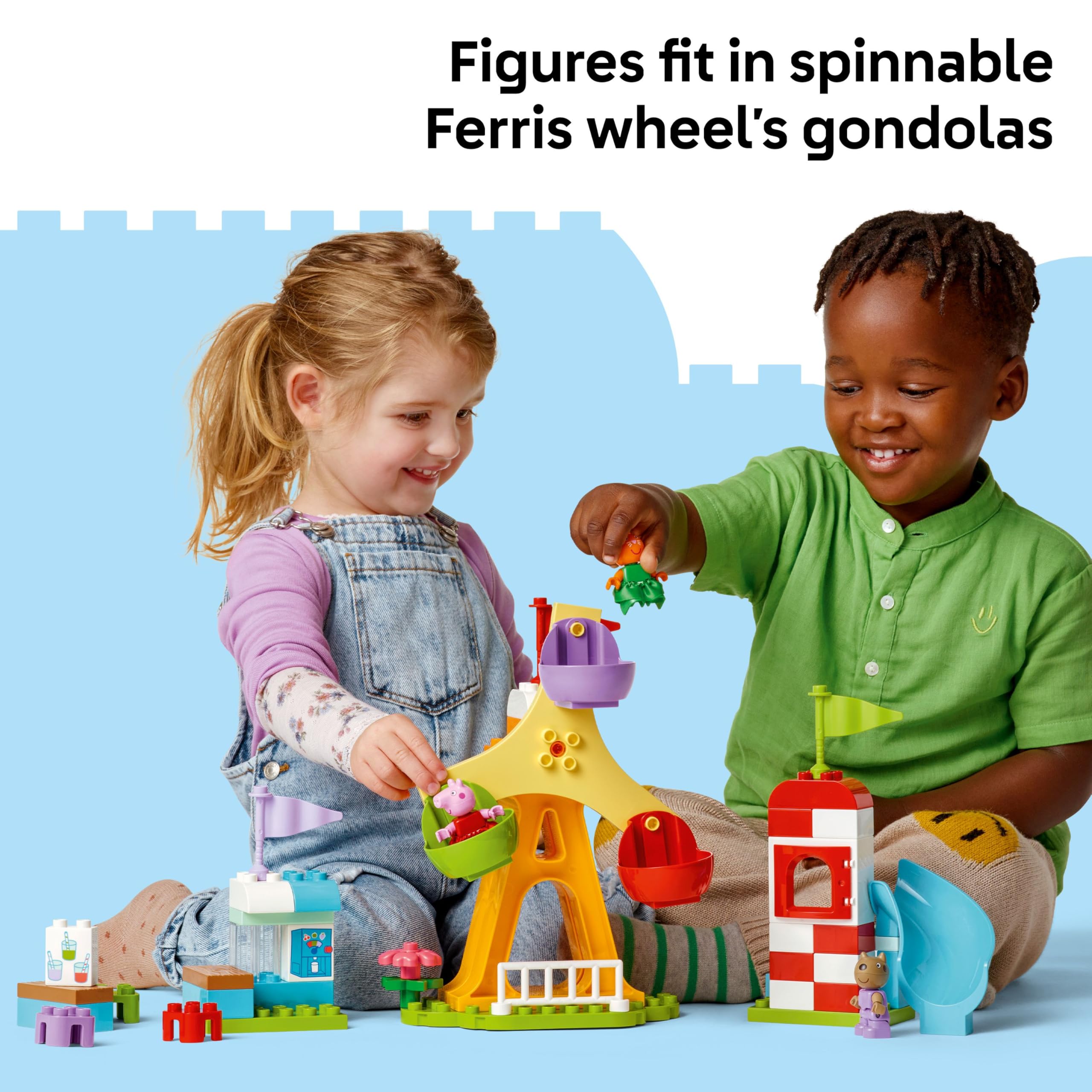 LEGO DUPLO Peppa Pig Funfair - Building Set for Toddlers 2+ 9