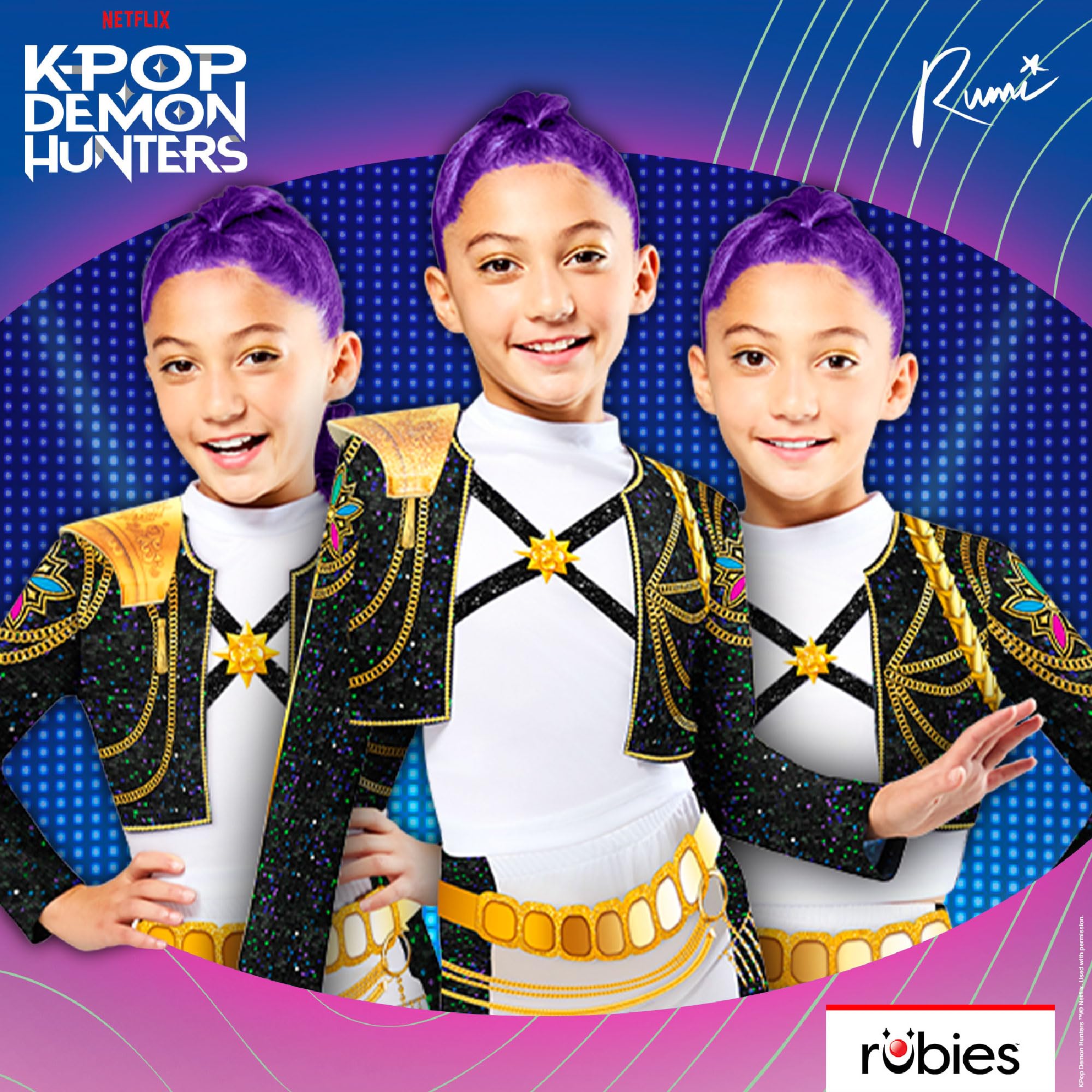 Rubies K-Pop Demon Hunters Rumi Golden Child Costume - Girls 9-10 Years 7