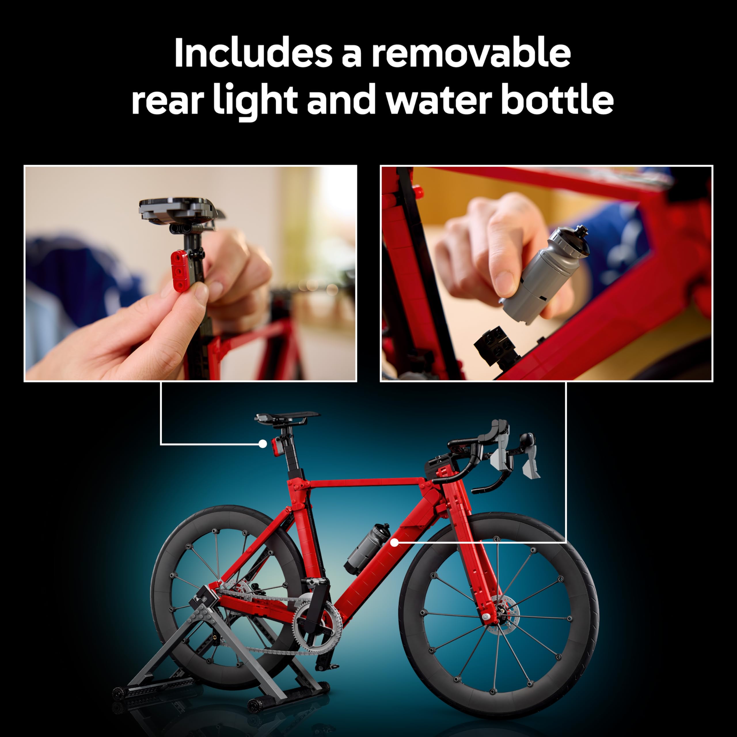LEGO Icons Road Bike Model Kit for Adults | Functional Mechanics | Ages 18+ 6