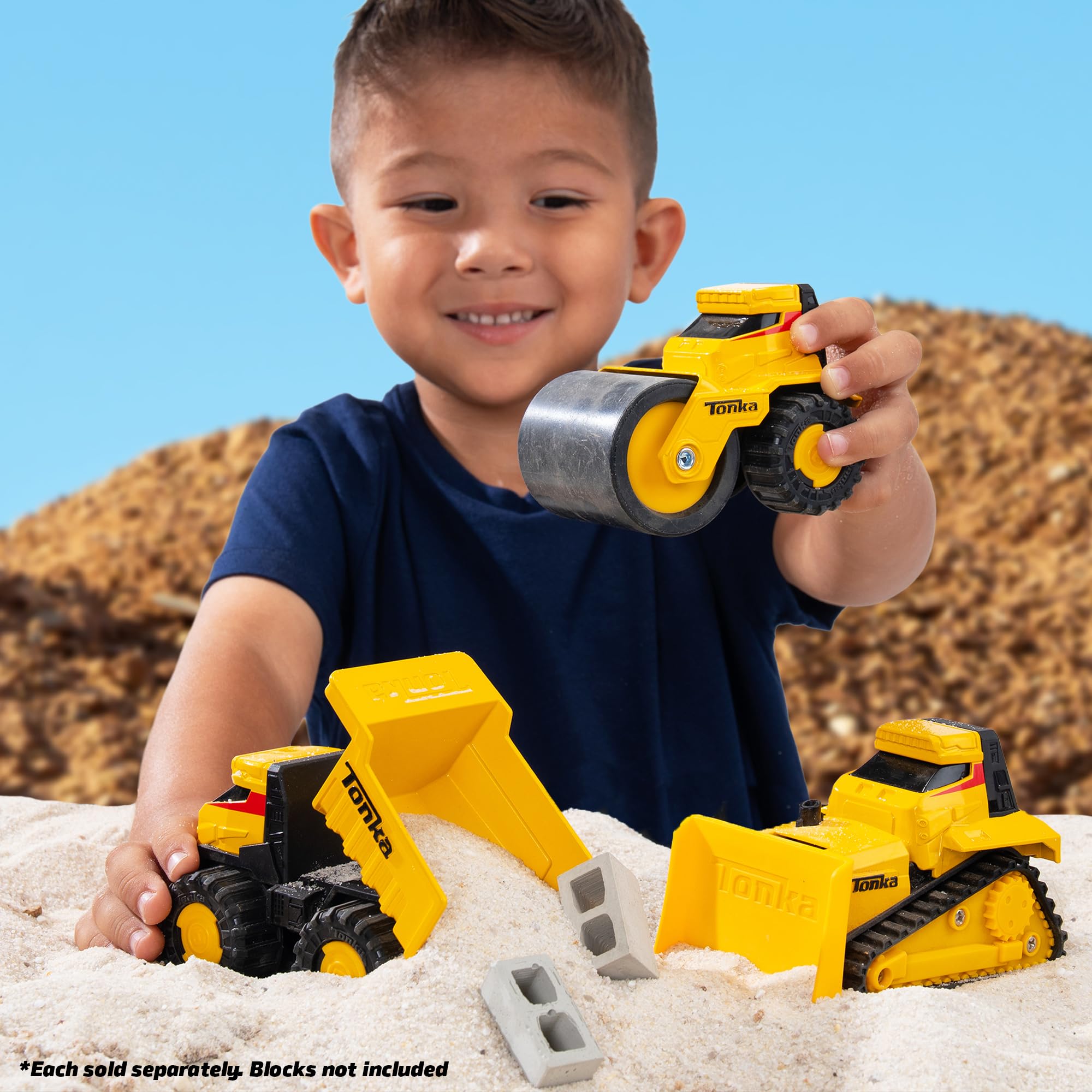 Basic Fun Tonka Steel Classics Titans Steam Roller - Stamped Steel Construction | Ages 3-6 | 89 cm 2