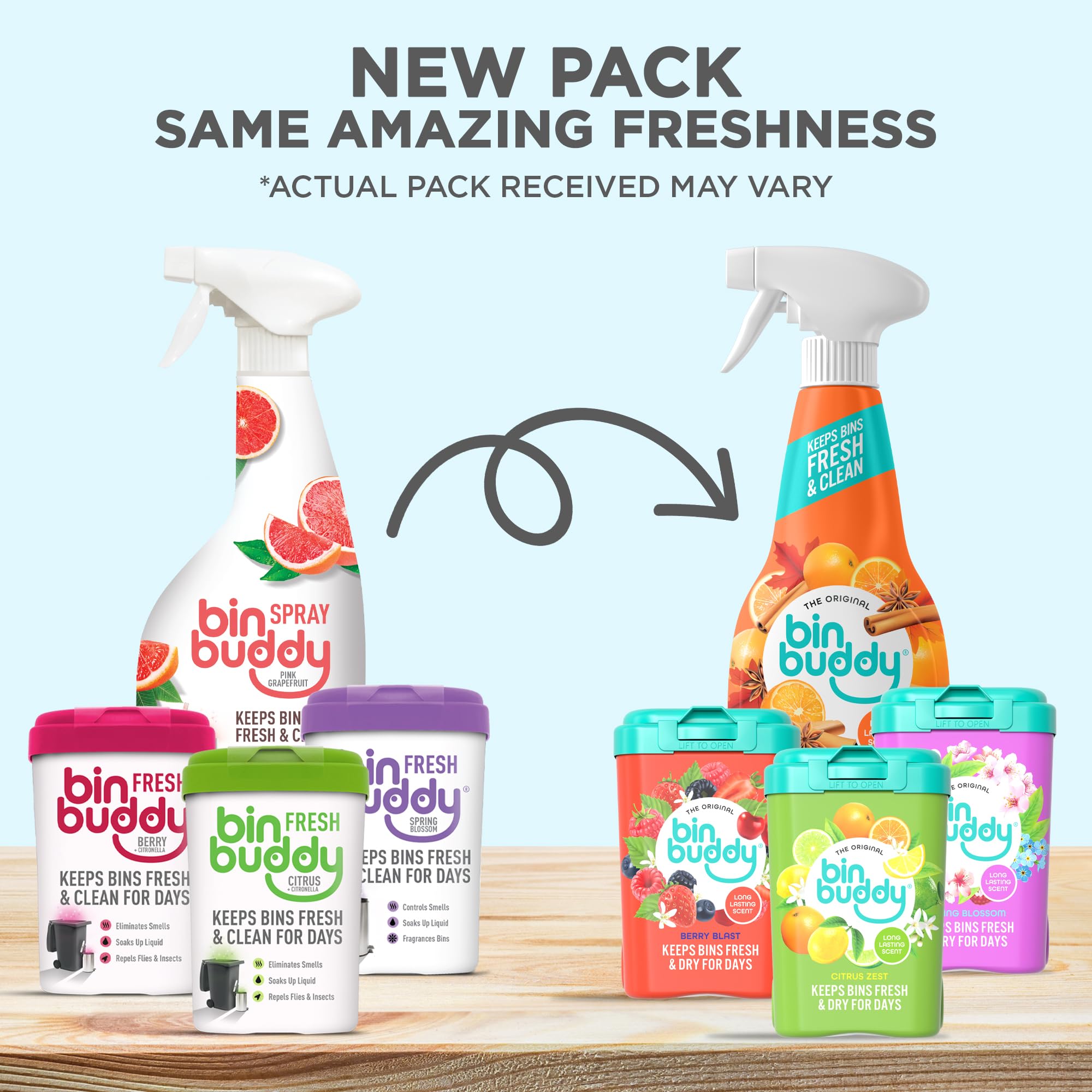 Bin Buddy Fresh Spring Blossom Powder - Deodoriser for Bins | 450g | Indoor & Outdoor Use 2