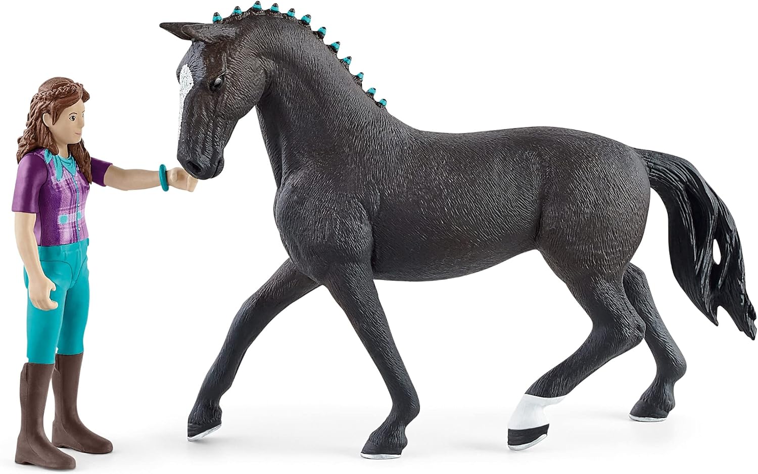 SCHLEICH Horse Club Lisa & Storm Playset - Action Figure with Poseable Doll & Horse for Ages 5+ 6