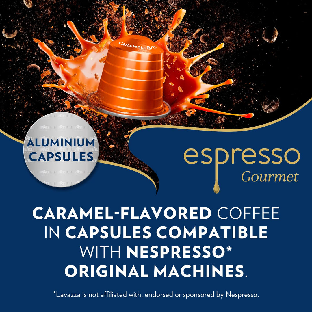Lavazza Espresso Gourmet Caramel - Nespresso Compatible Aluminum Capsules