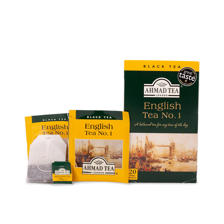 Ahmad Tea English Tea No.1 Black Tea - 20 Individually Foil-Wrapped Teabags