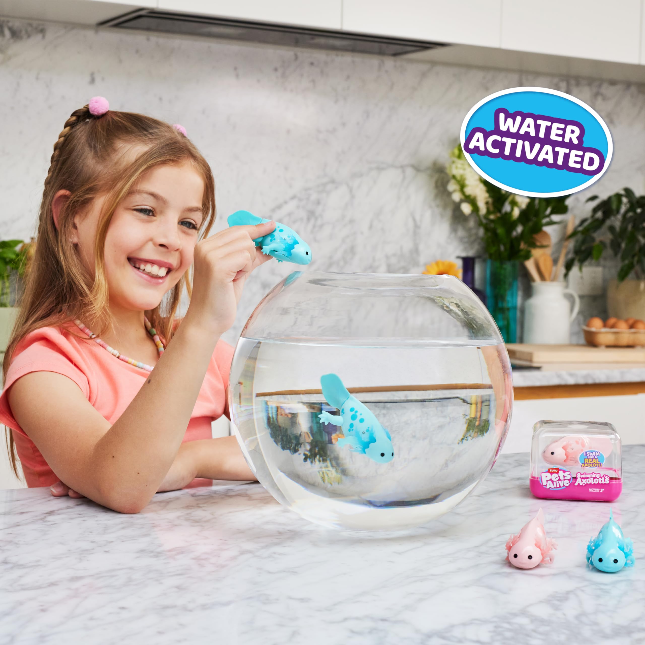 Pets Alive Robo Axolotl Series 1 - Swimming Axolotl Electronic Toy (2 Pack) 6