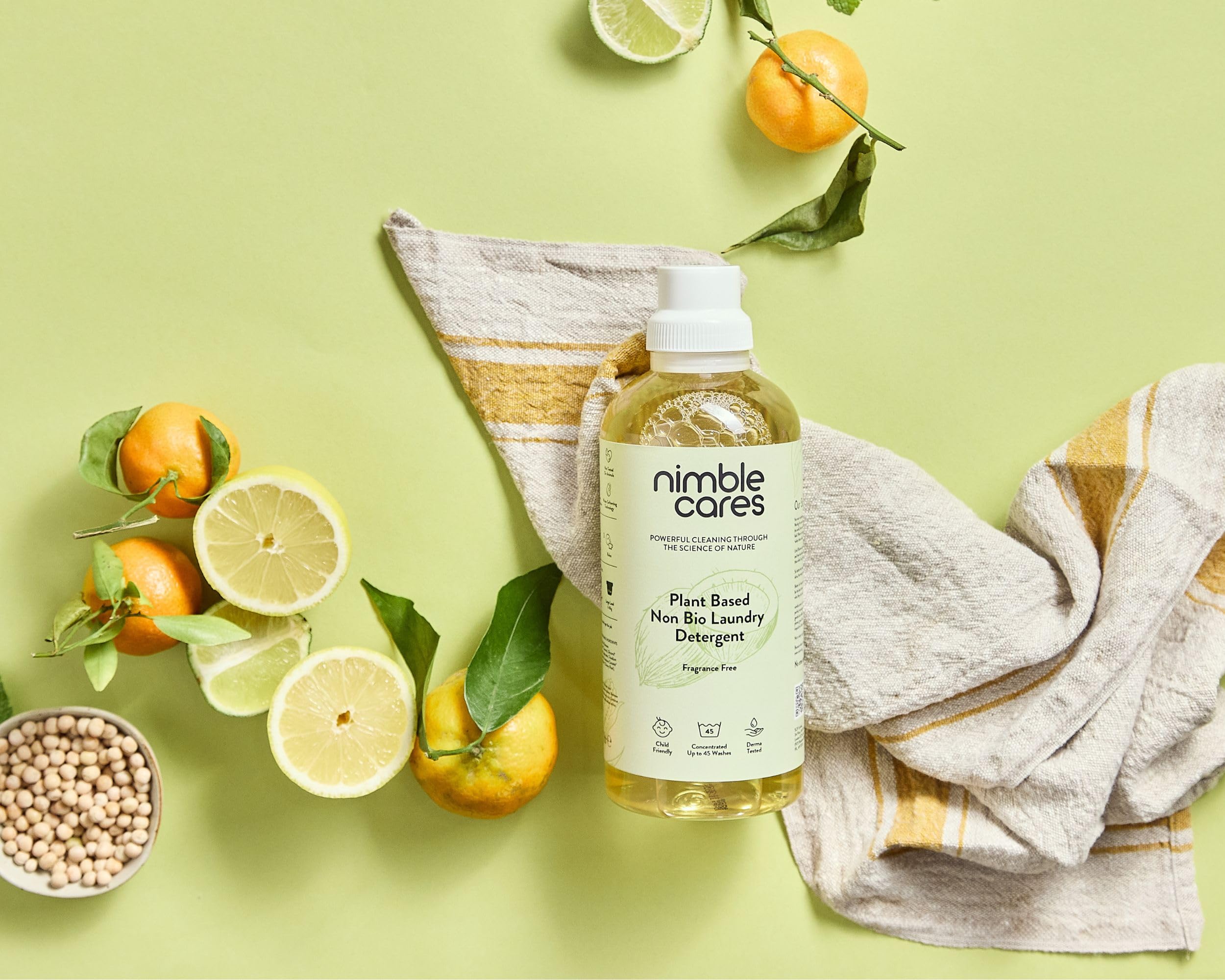 Nimble Cares Plant Based Non Bio Laundry Detergent Fragrance Free 1000ml 6