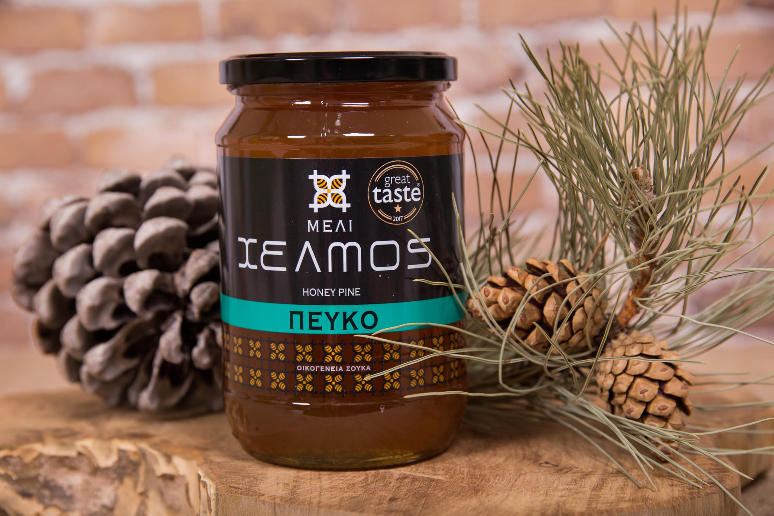 Helmos Greek Pine Honey - Raw & Unpasteurized | 950g | Made by Soukas Family 2
