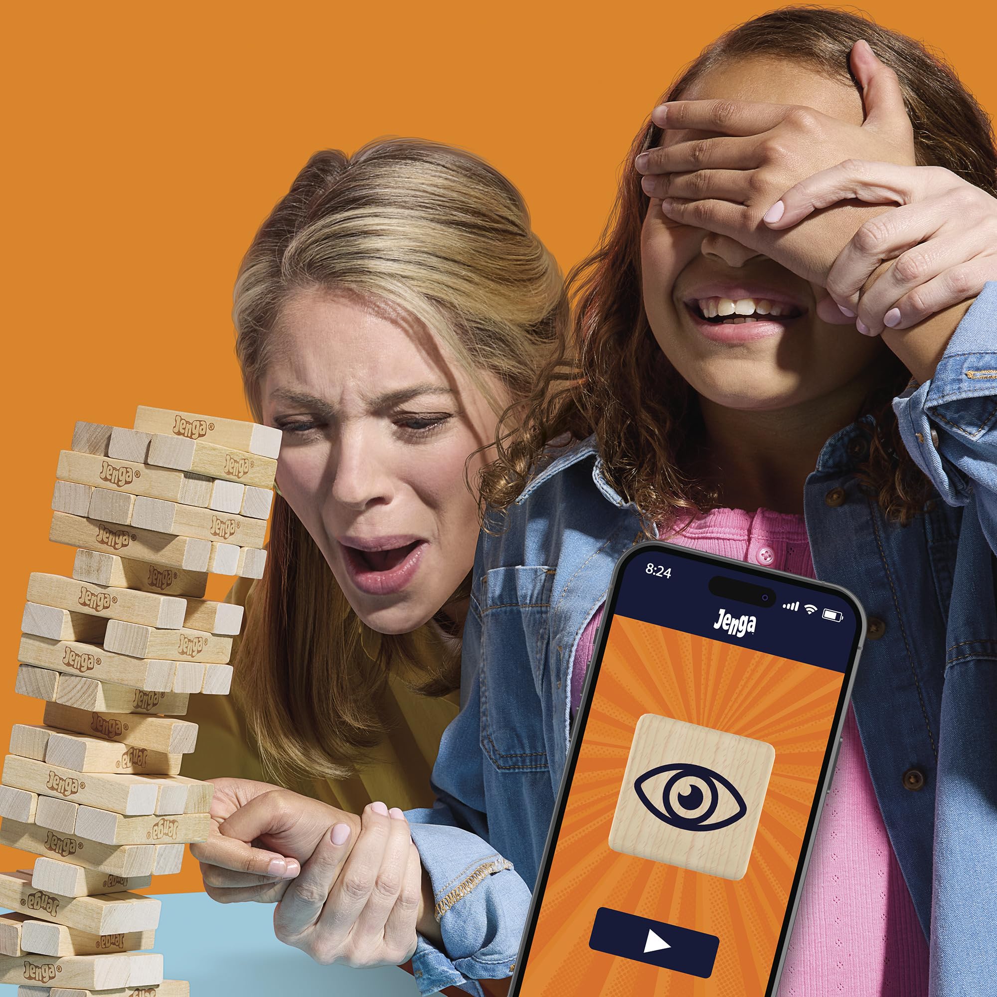 Hasbro Gaming Jenga Game with Digital Die | 54 Wood Blocks | Ages 6+ 4
