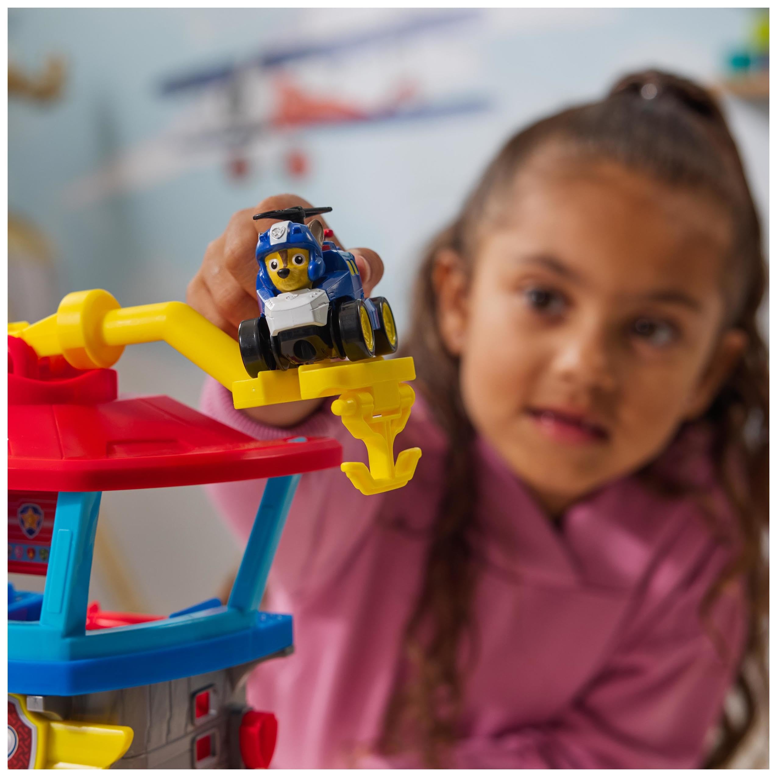 Paw Patrol Air Rescue Pup Squad Adventure Bay Airport Playset with Chase | Over 30cm Tall 7