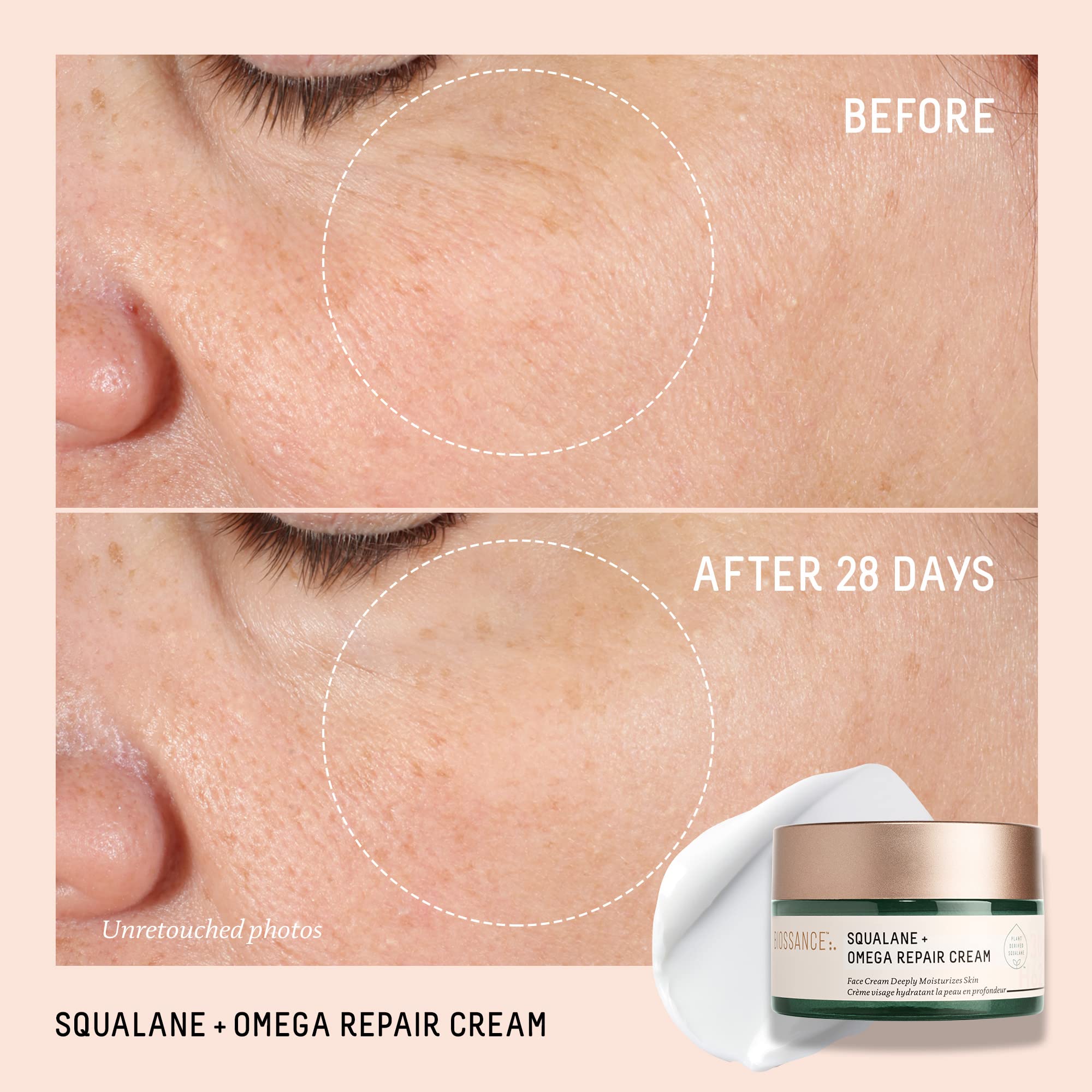 Biossance Squalane + Omega Repair Cream - Ultra-Moisturizing Face Cream | 50 ml | Unscented 2