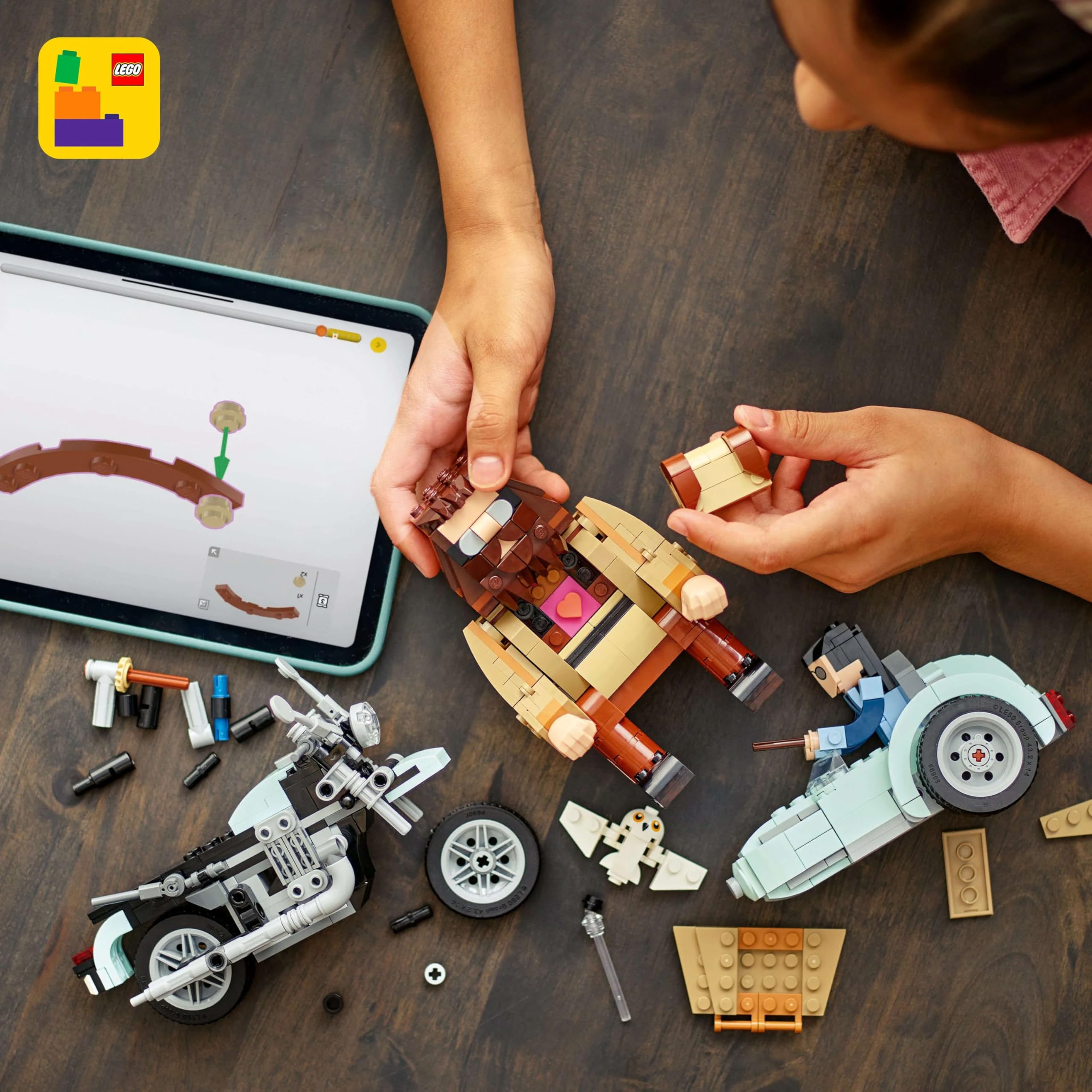 LEGO Harry Potter Hagrid & Harry’s Motorcycle Ride - Buildable Vehicle Playset for Ages 9+ 5