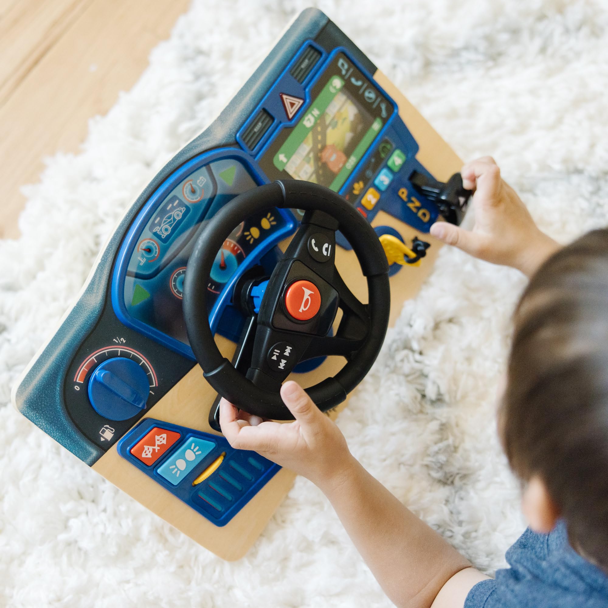 Spin Master Wooden Dashboard Toy with Lights & Sound Effects | Ages 3-7 | Multicolor 5