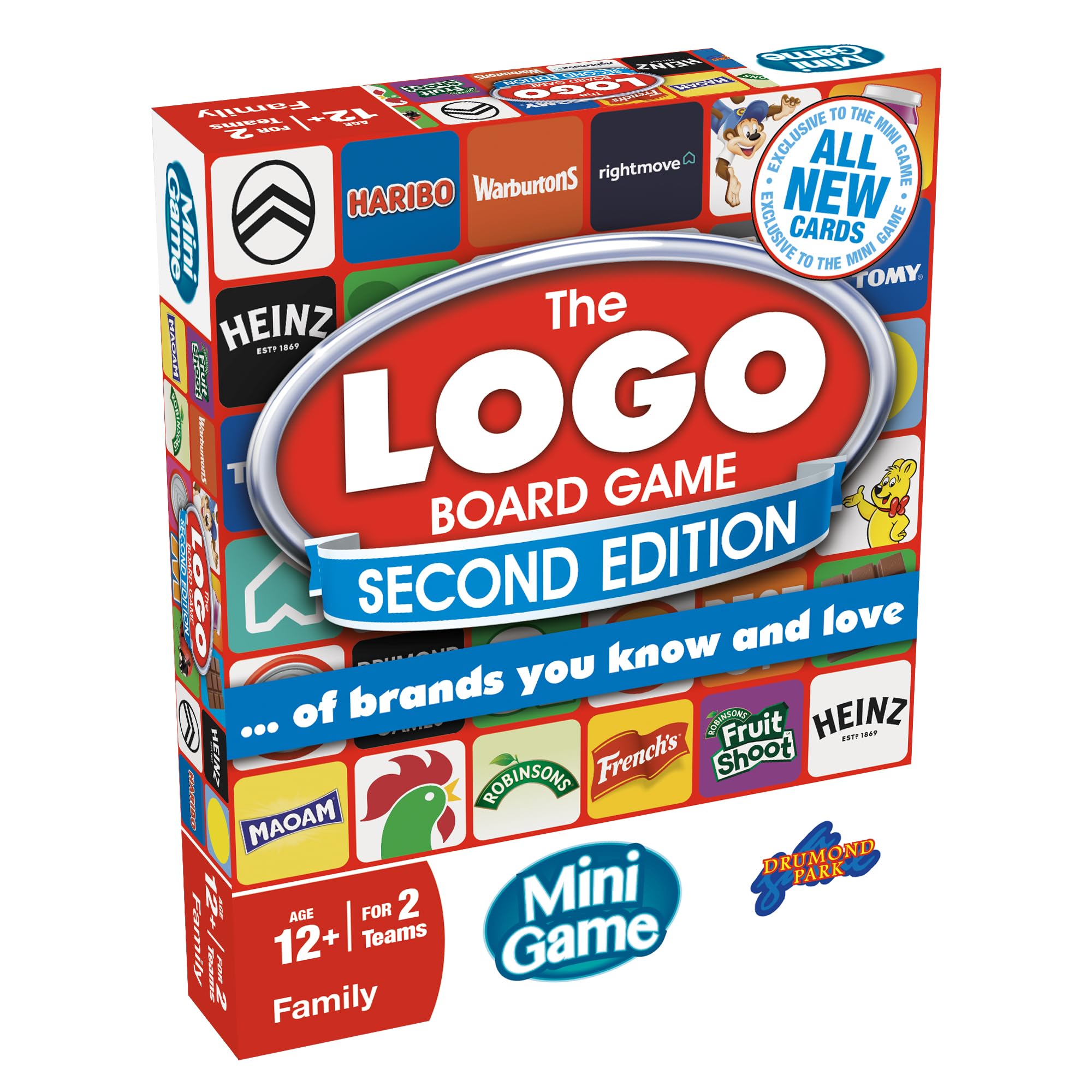 Drumond Park The LOGO Mini Board Game Second Edition - Family Trivia Game for Travel 1