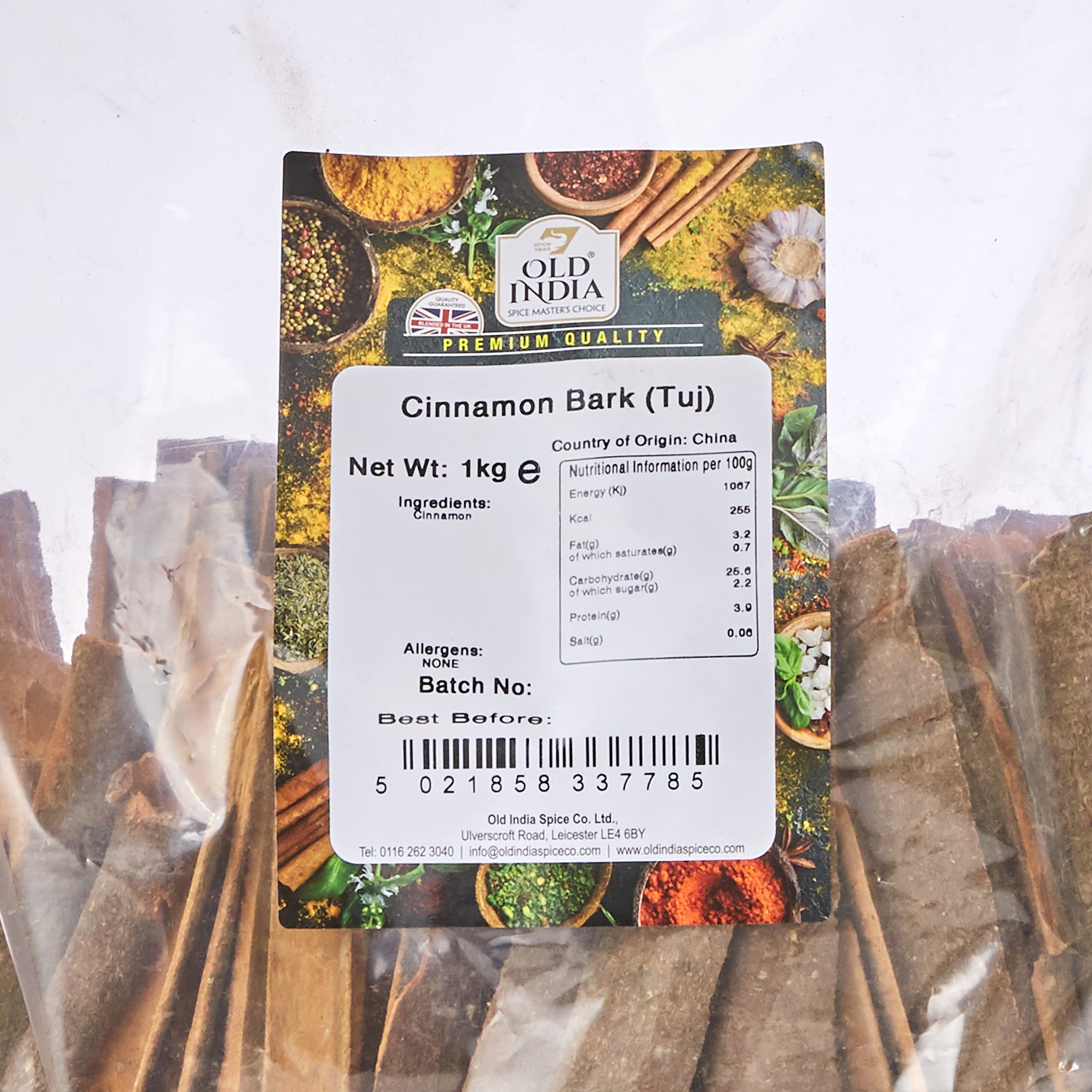 Old India Cinnamon Bark (Tuj) Whole Spices | 1 kg Bag | Natural & Additive Free 2