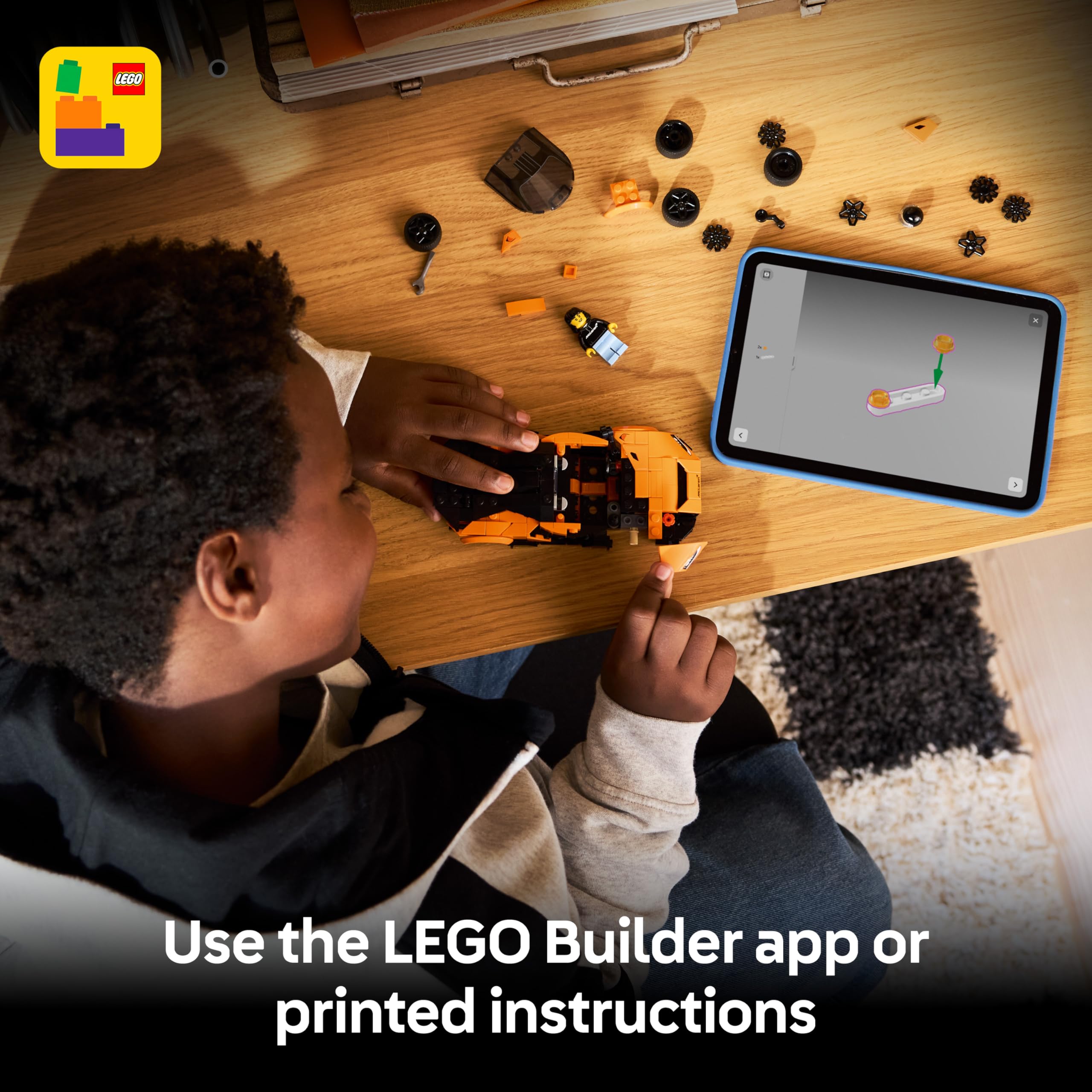 LEGO Speed Champions McLaren W1 Supercar Toy Model Kit 77257 for Ages 9+ with 287 Pieces 6