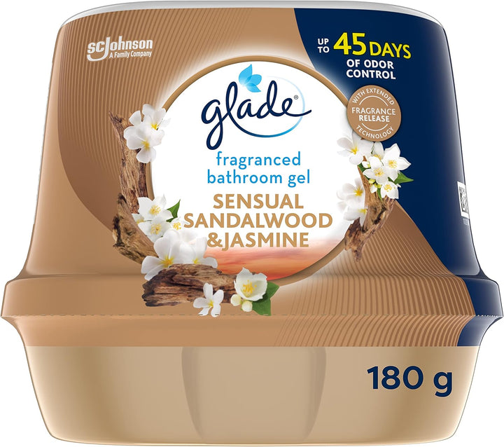 Glade - Sensual Sandalwood & Jasmine Fragranced Bathroom Gel Air Freshener