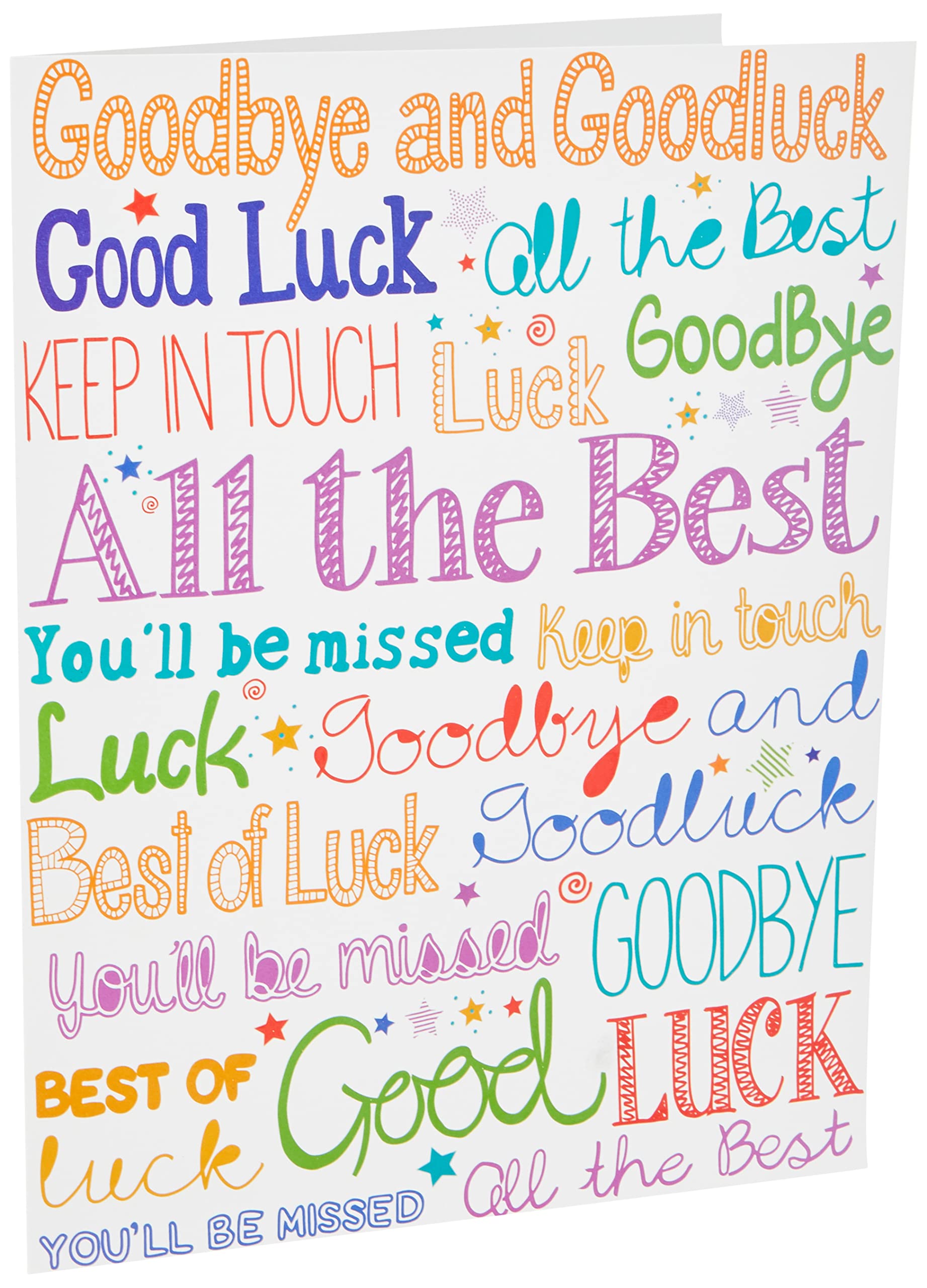 Piccadilly Greetings Goodbye and Good luck Farewell Card | 12 x 9 Inches | Unisex-Kids 1