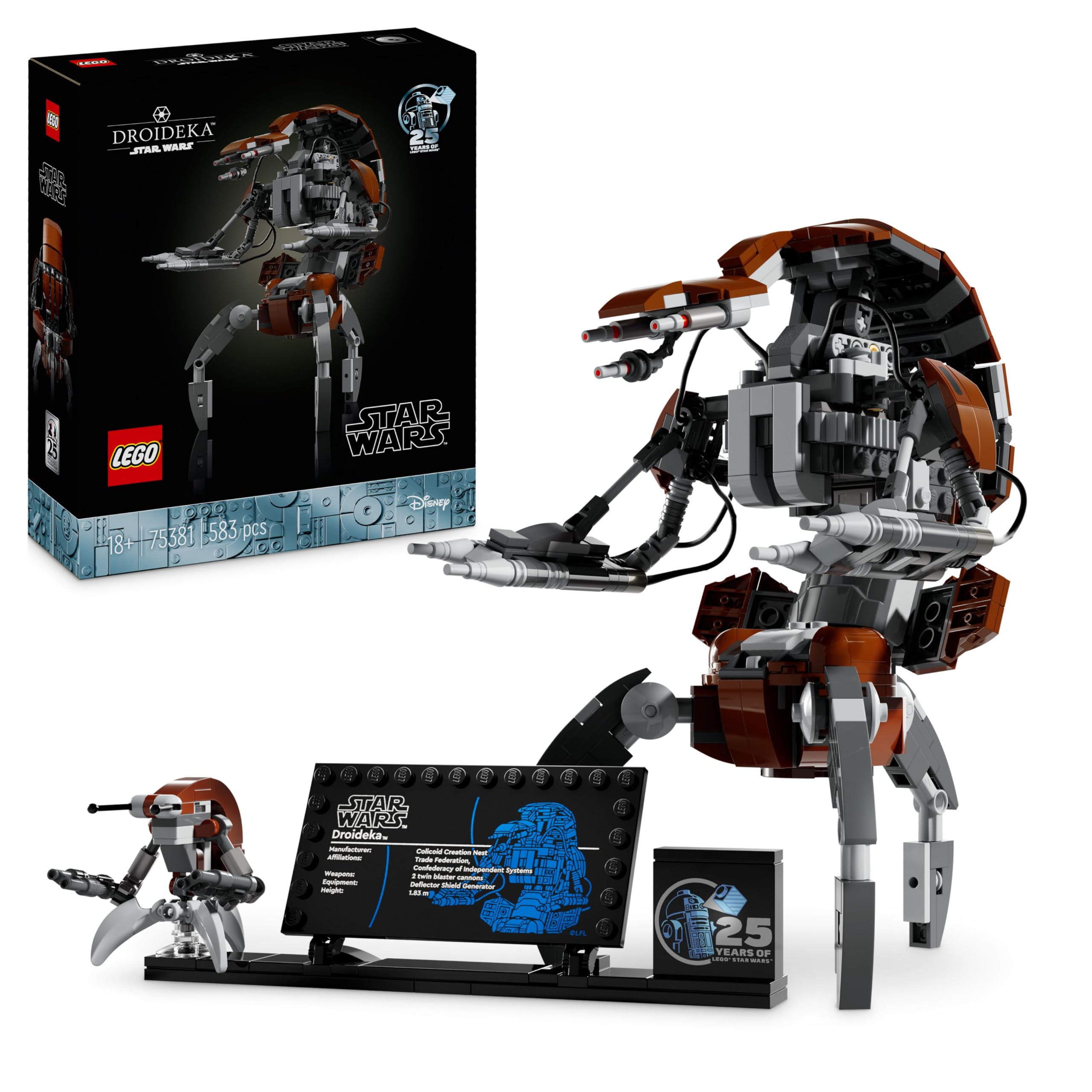 LEGO Star Wars Droideka Set 75381 - Buildable Destroyer Droid Model for Adults 9