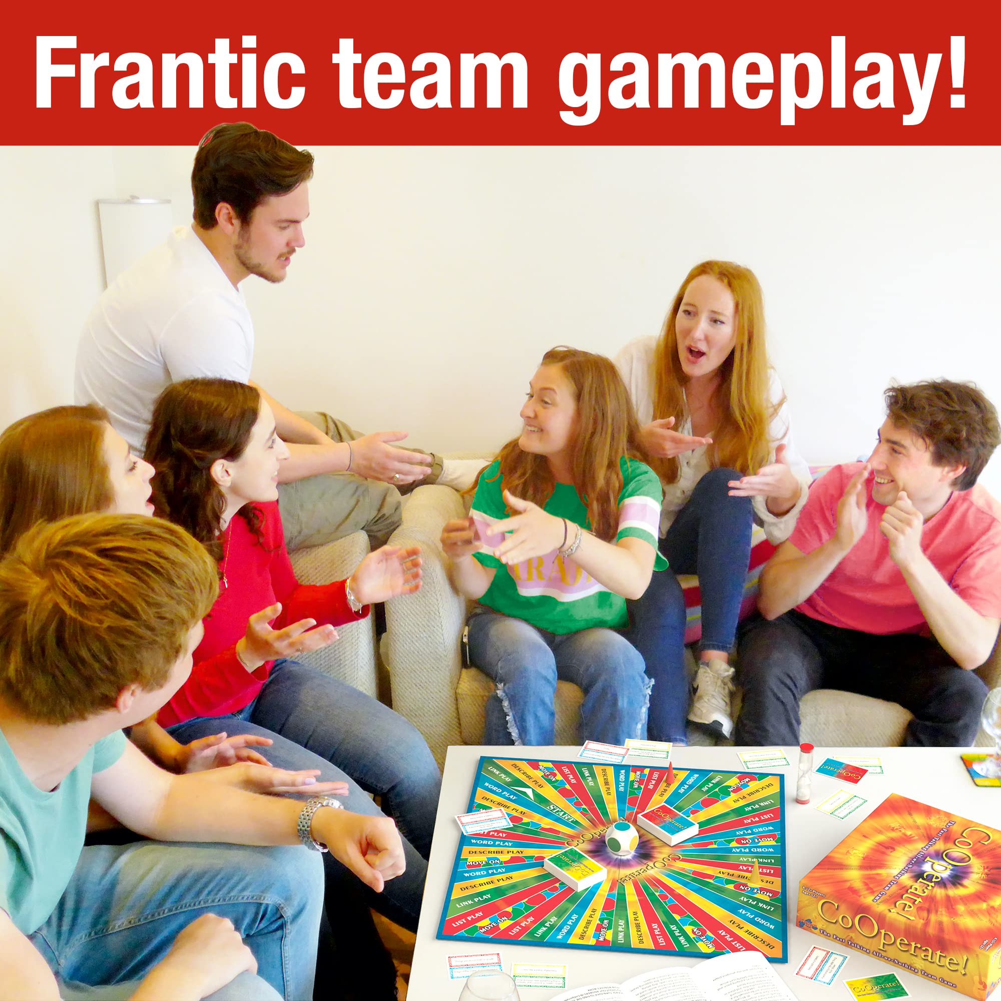 Drumond Park CoOperate! Board Game for Families and Teens, Fast Talking Party Game for 4-12 Players 3