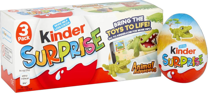 Kinder Surprise Chocolate Egg - Milk Chocolate with Toy Inside