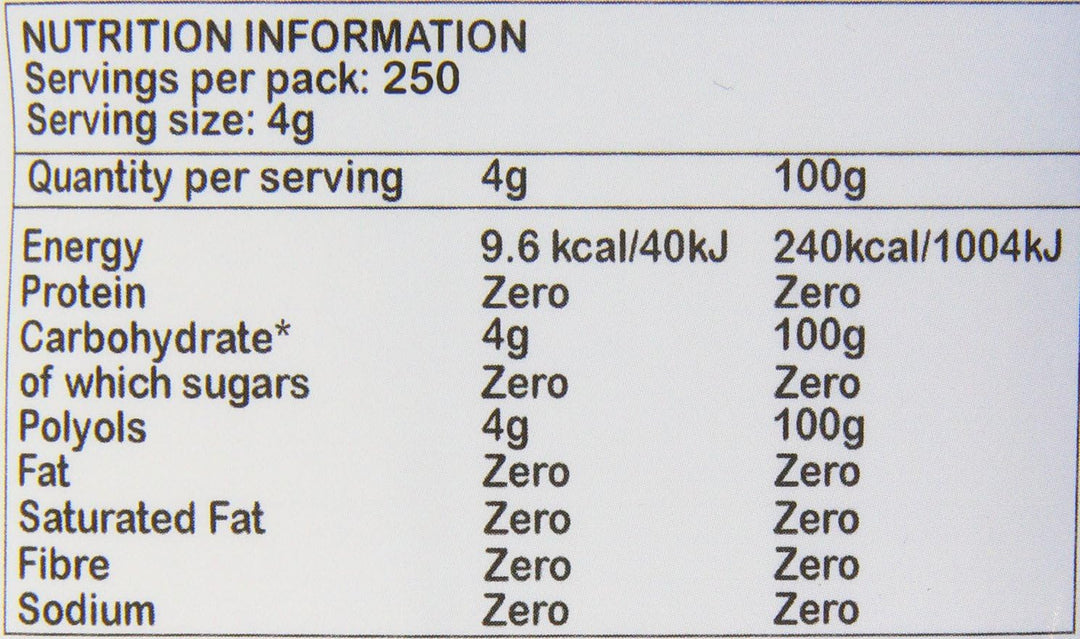 Total Sweet 100% Natural Xylitol Sugar Alternative, 1kg – Birch Wood Derived, Low GI, Gluten Free, Vegan