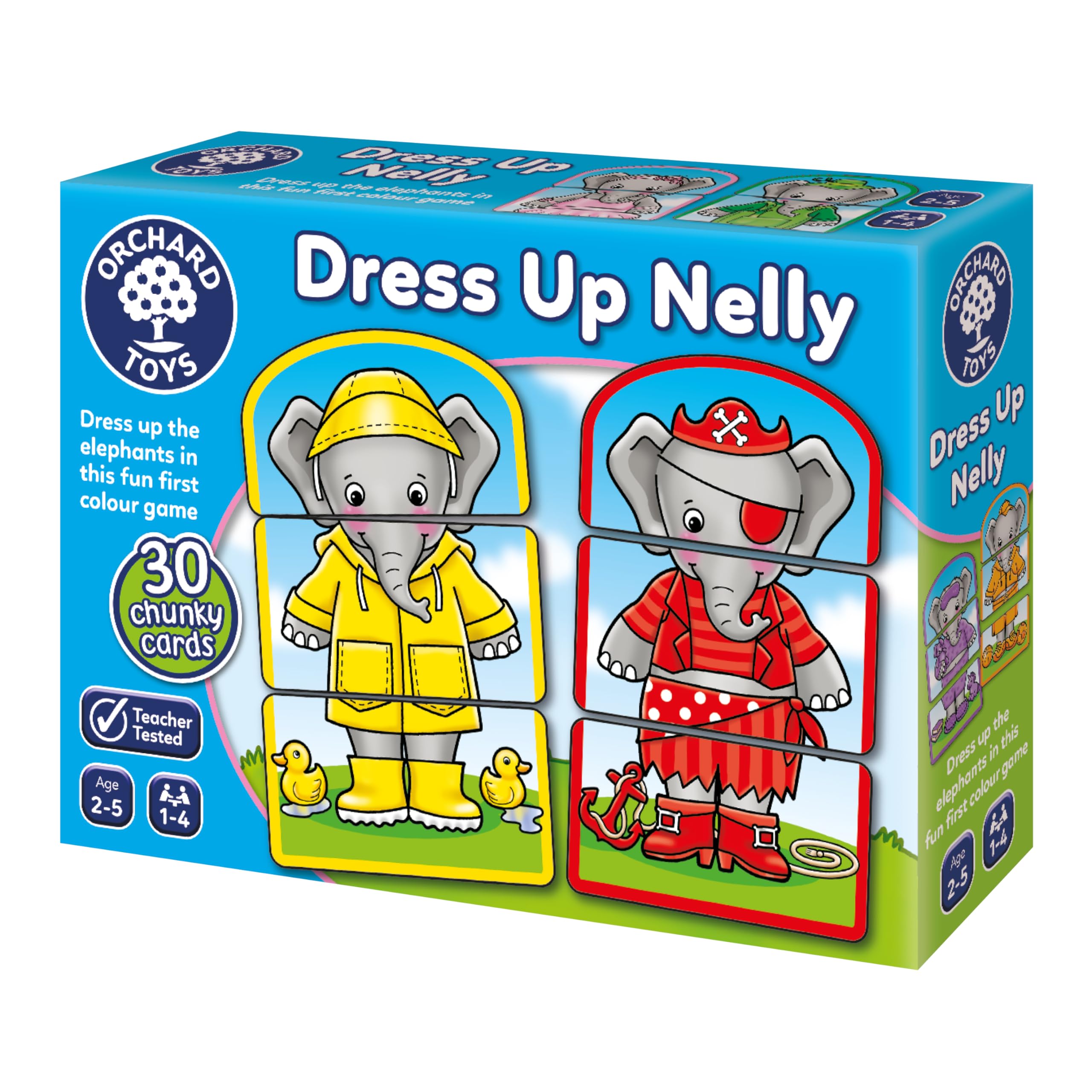 Orchard Toys Dress Up Nelly Matching Card Game - Ages 2-5 | 1-4 Players | Colour & Memory Learning 1