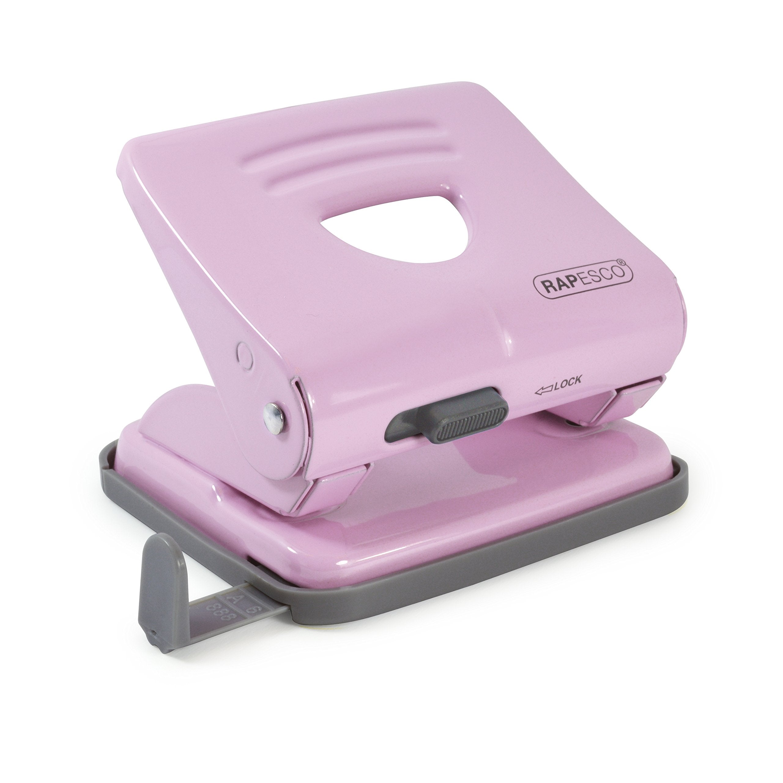 RAPESCO 1358 2-Hole Metal Punch - 25 Sheet Capacity | Candy Pink | 80mm Standard Distance 1