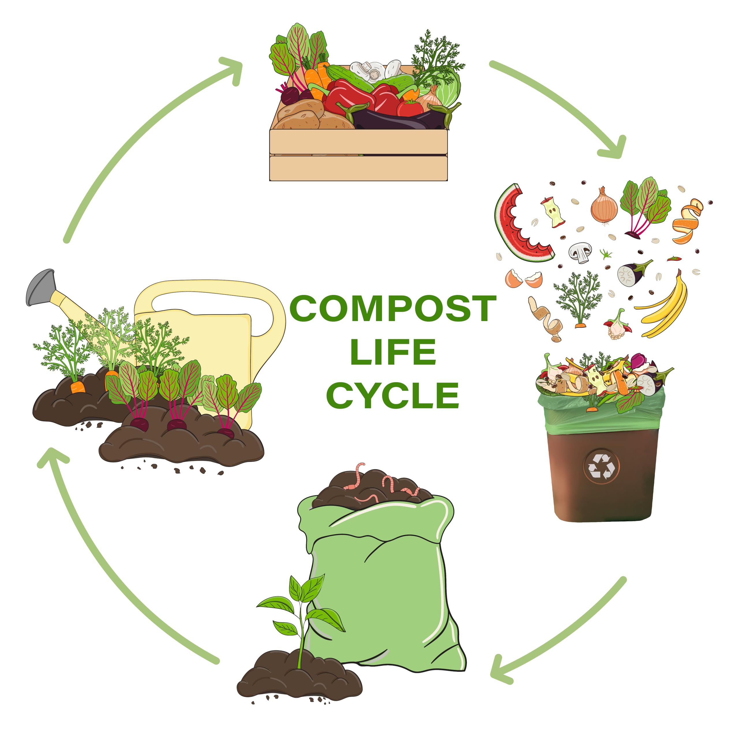 Blake & White Purely Kind Compostable Food Waste Bags - 10L Capacity, 24 Count | Plant-Based 5